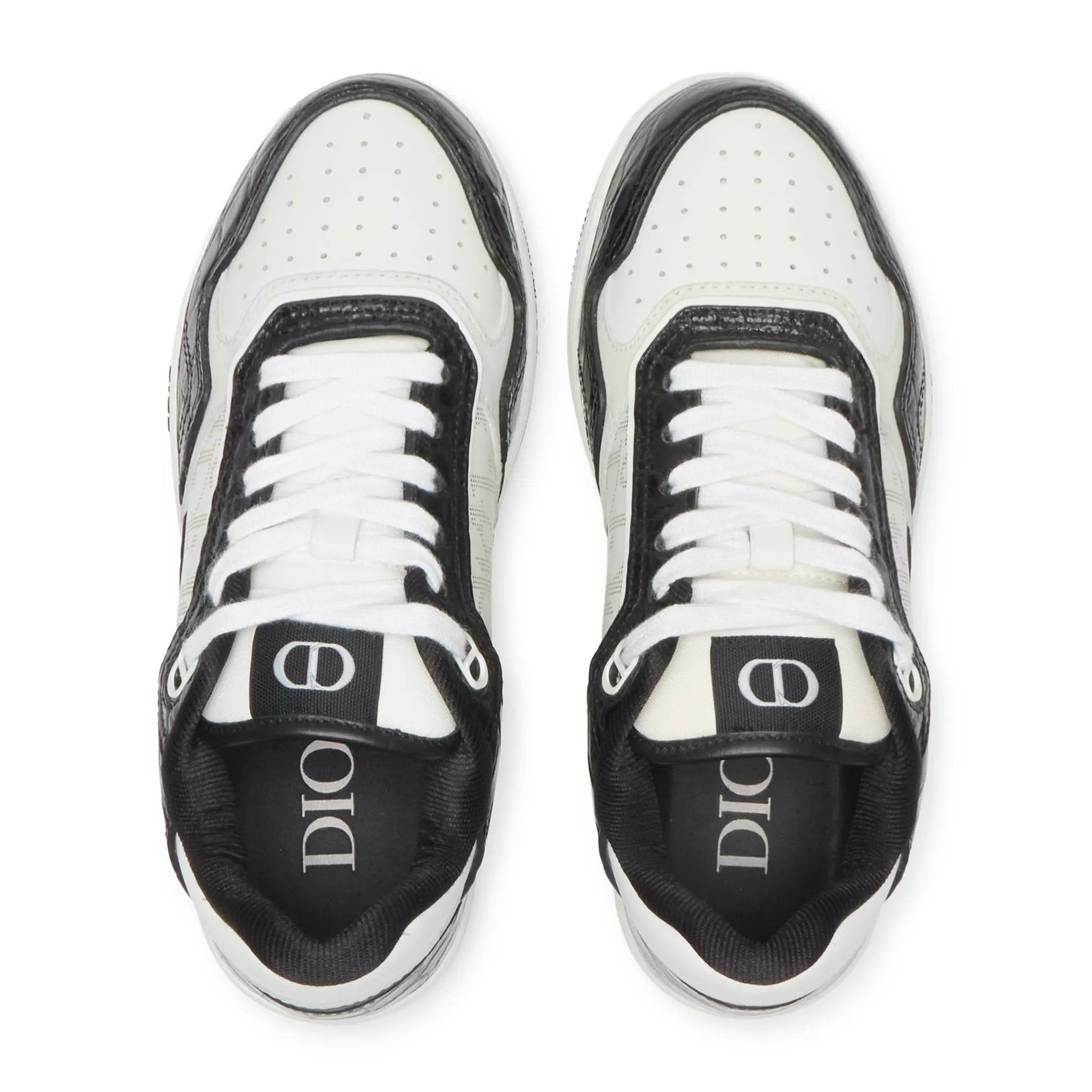 Dior B27 Uptown Black White Python Sneaker