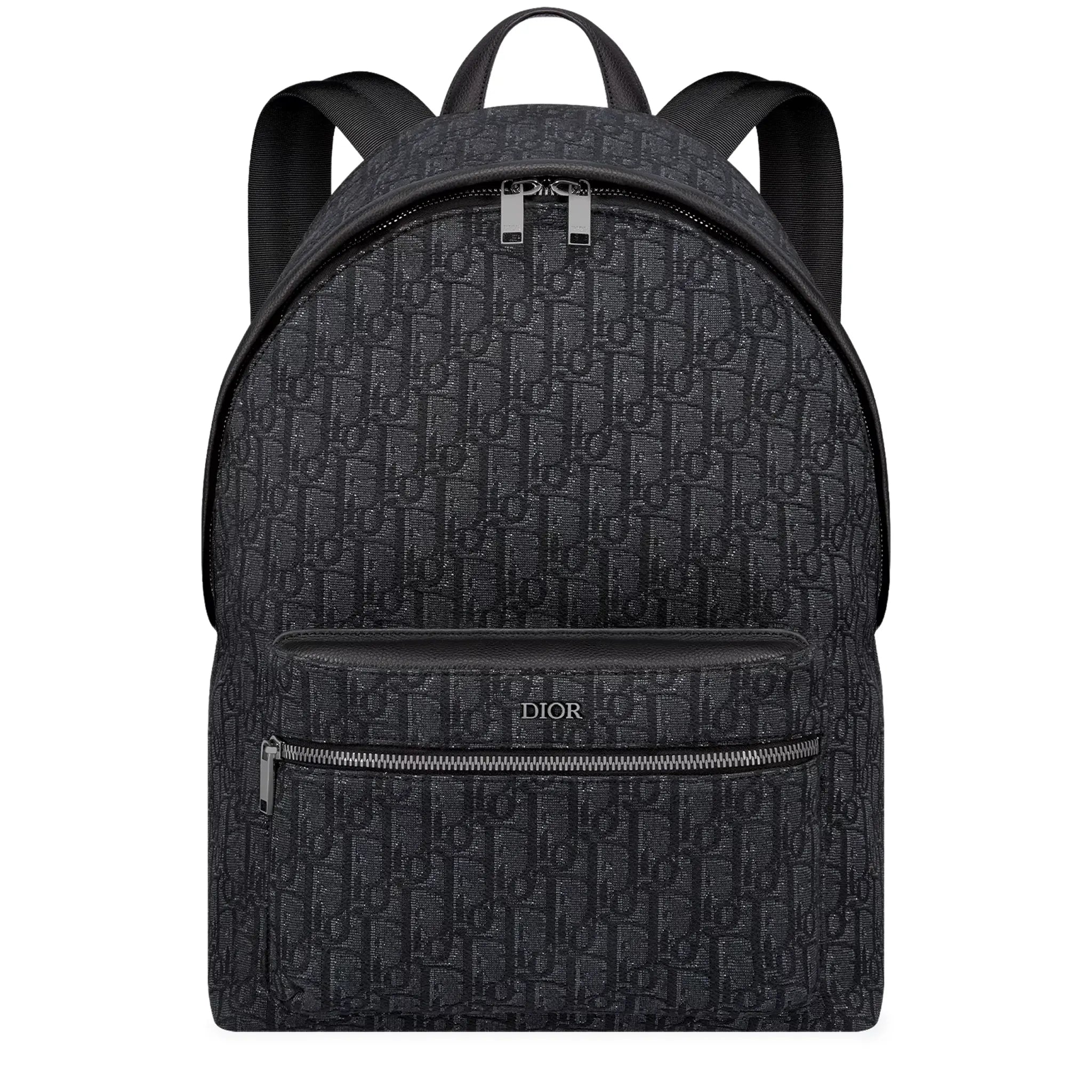 Dior Oblique Jacquard Rider Black Backpack