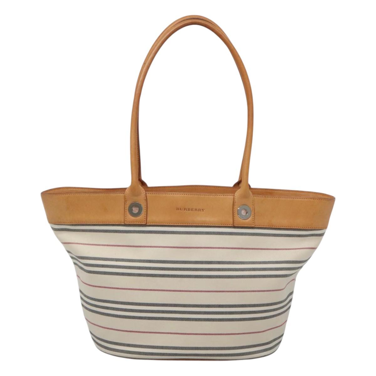 Burberry Canvas Shoulder Bag (Pre-Owned)