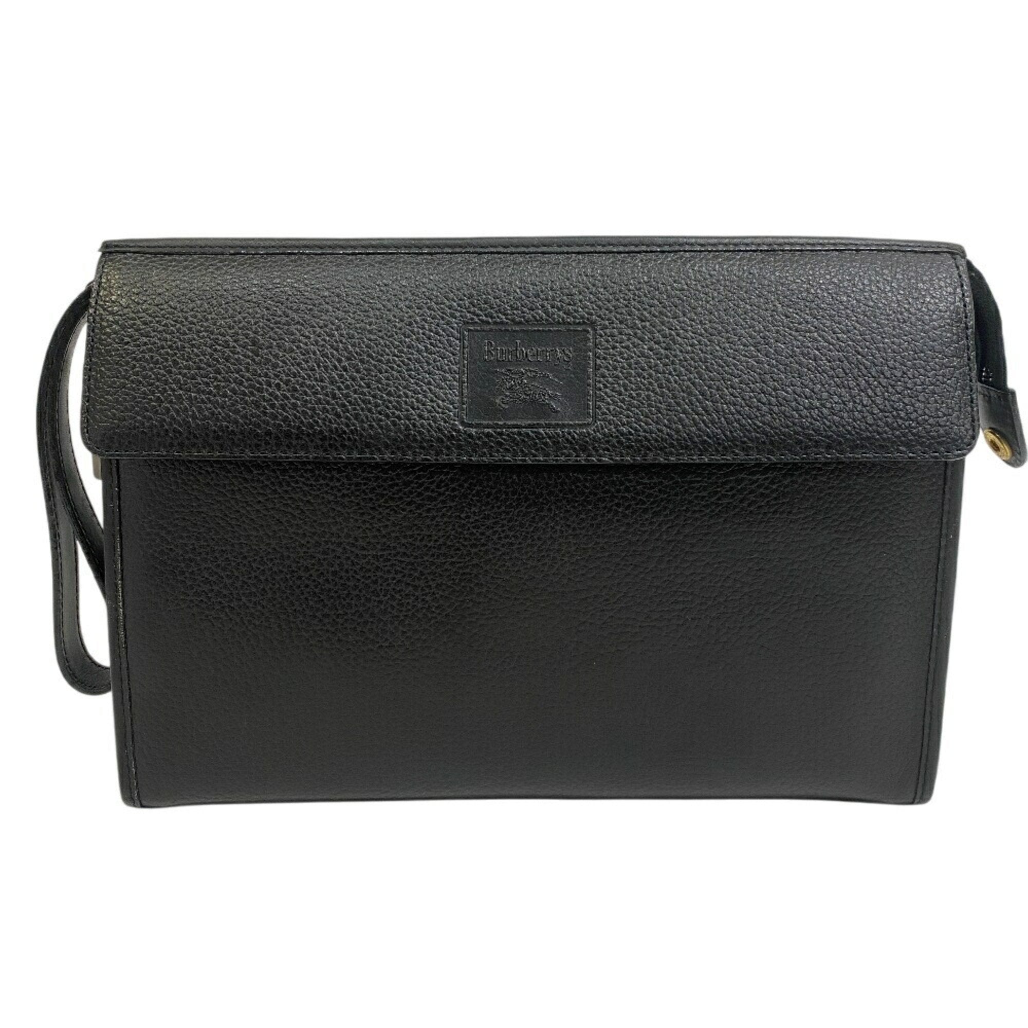 Burberry Leather Clutch Bag (Pre-Owned)