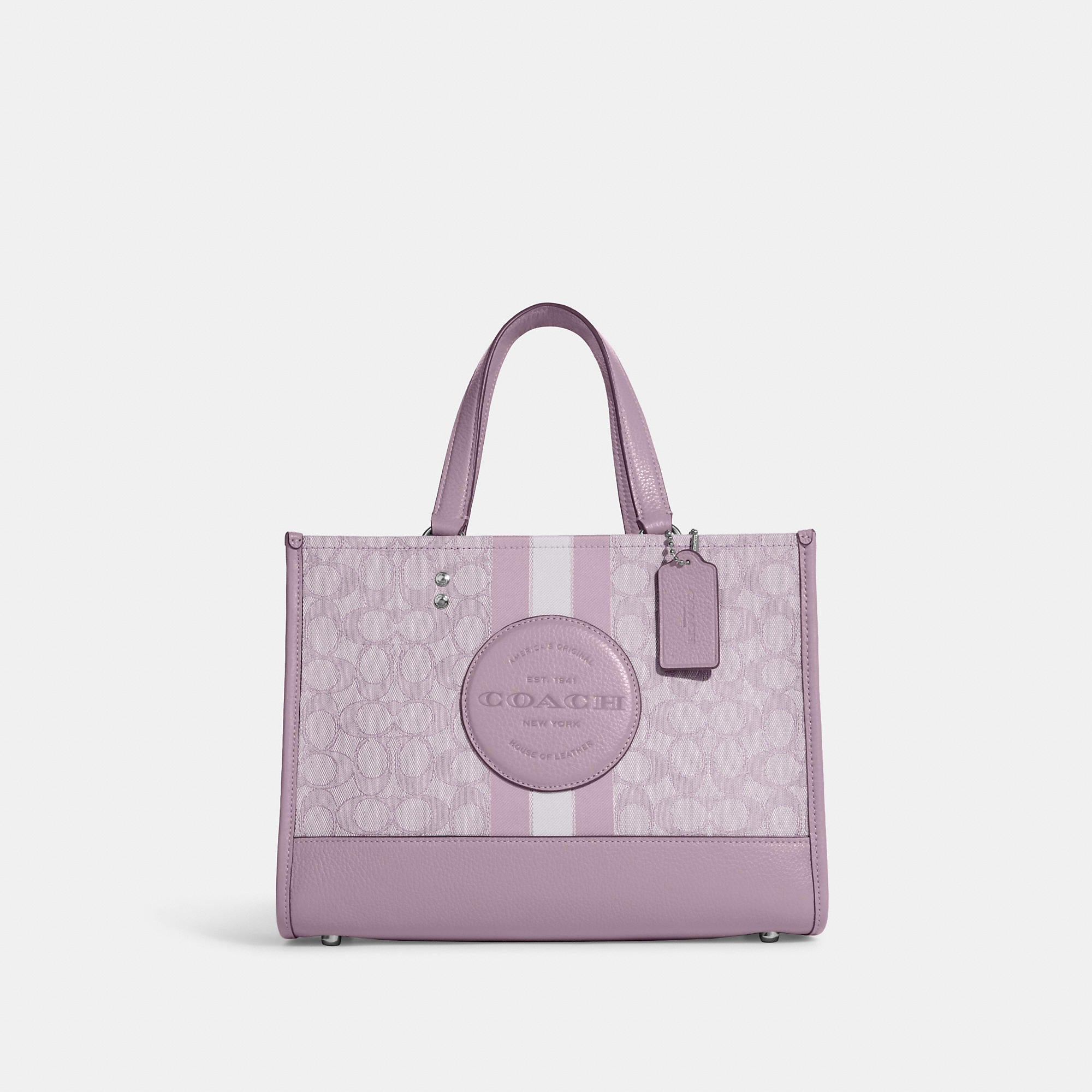 Coach Dempsey Carryall In Signature Jacquard With Stripe And Coach Patch