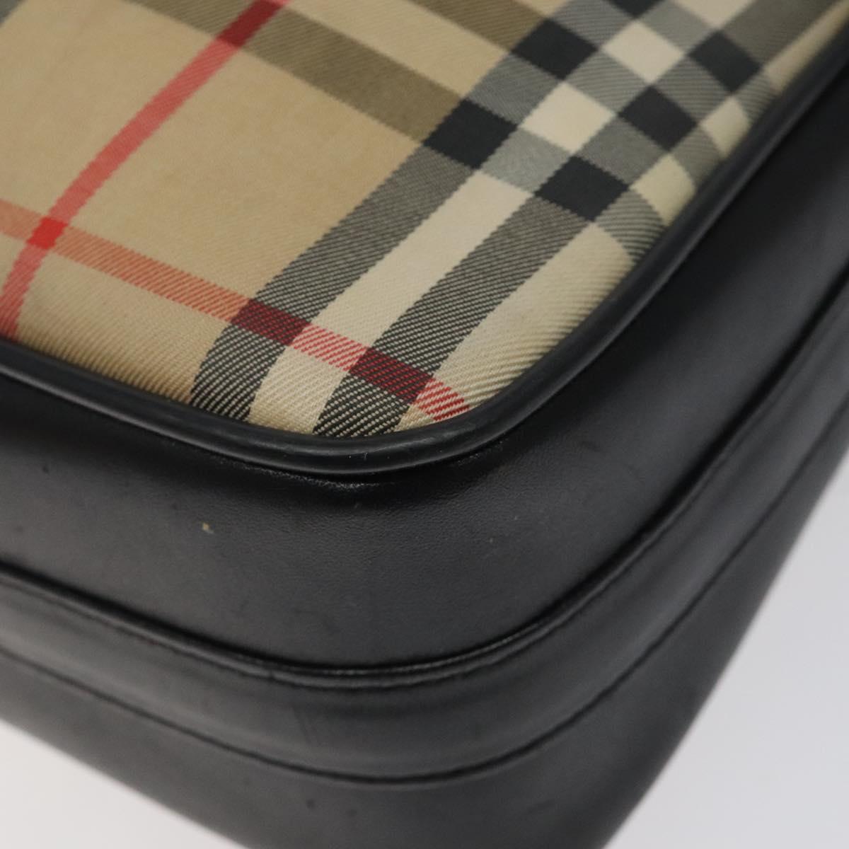 Burberry Nova Check Canvas Shoulder Bag (Pre-Owned)