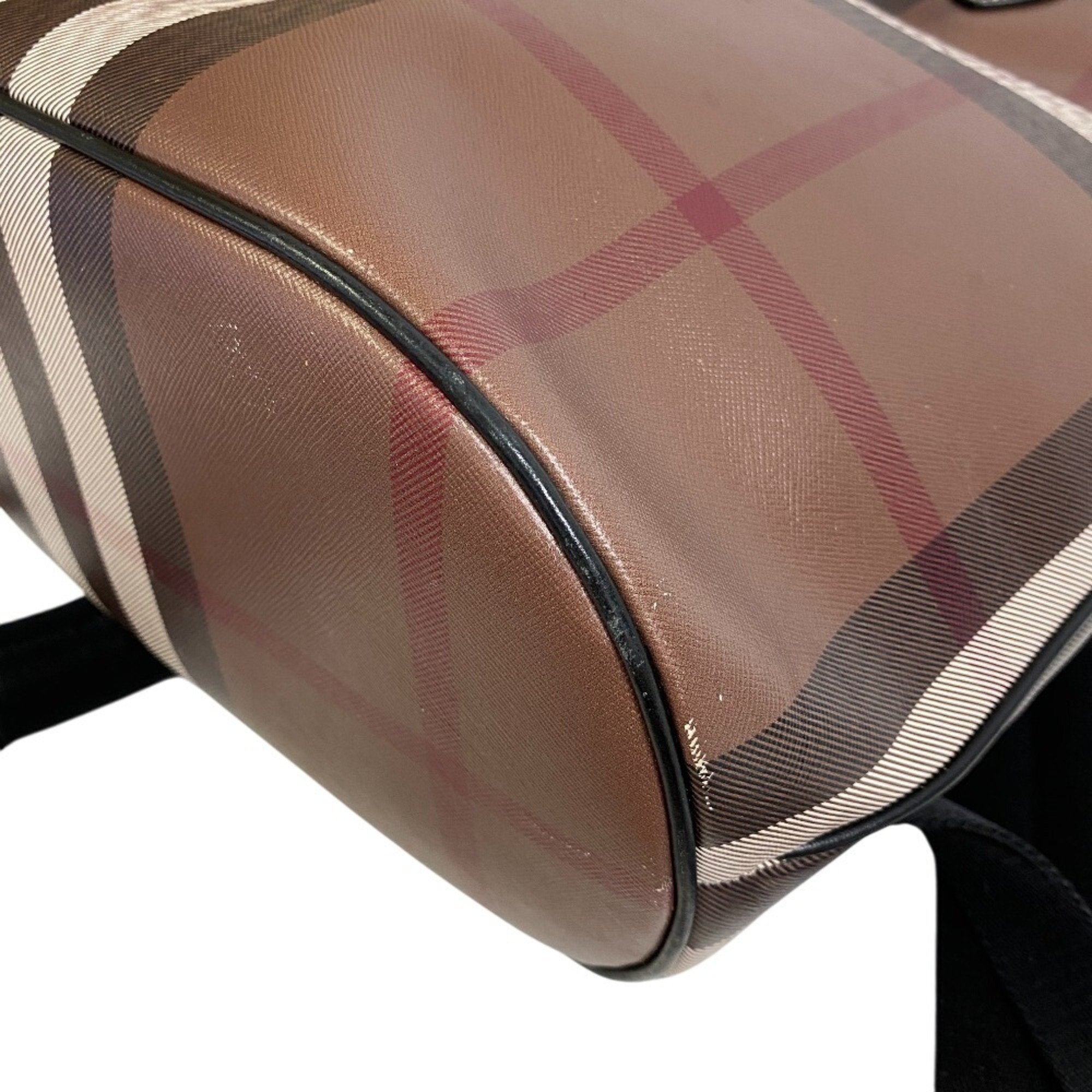 Burberry Pvc Leather Backpack Tote Bag (Pre-Owned)