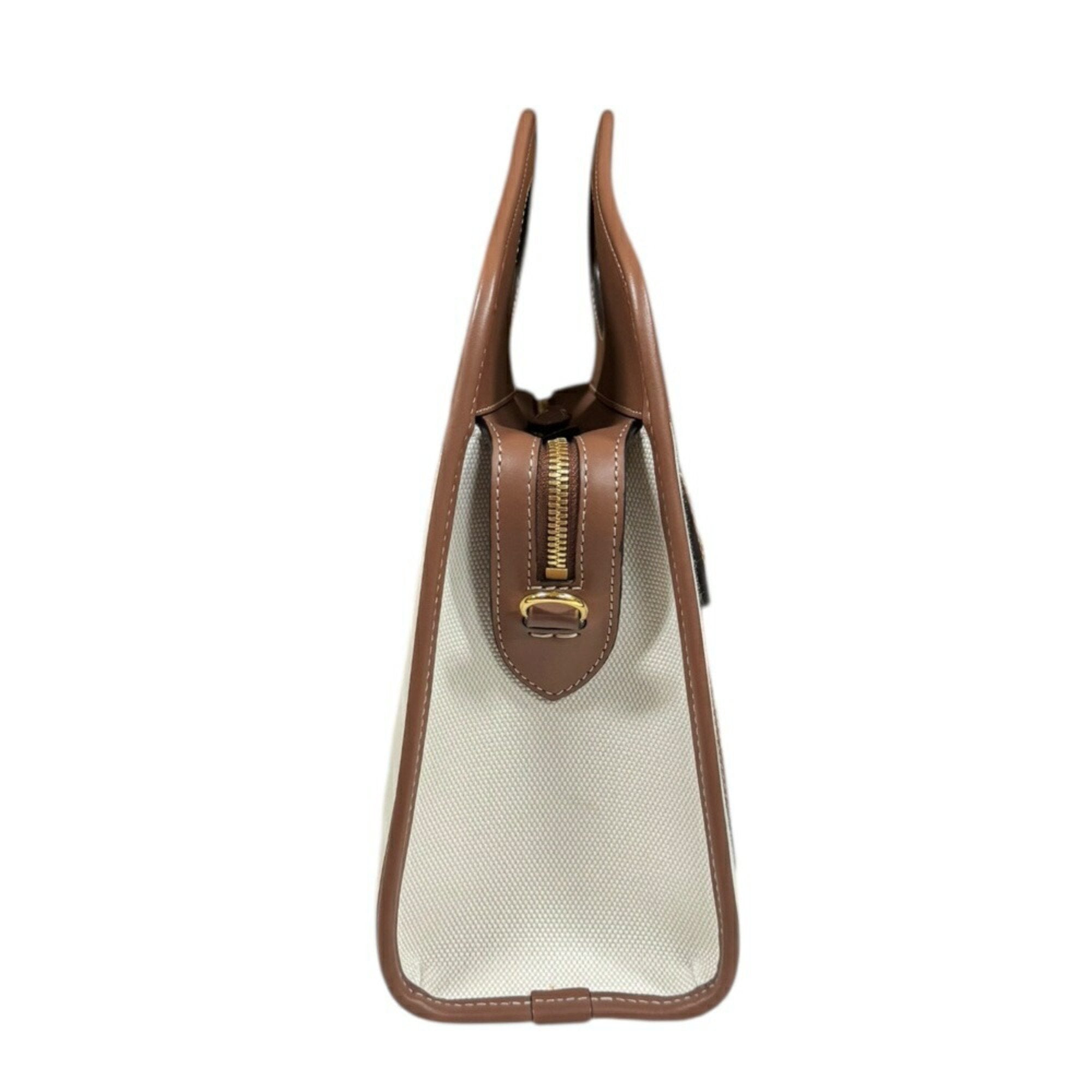 Burberry Canvas Leather Shoulder Bag (Pre-Owned)