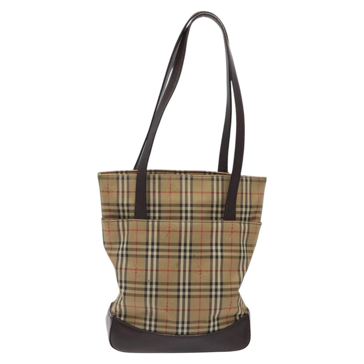 Burberry Nova Check Canvas Tote Bag (Pre-Owned)