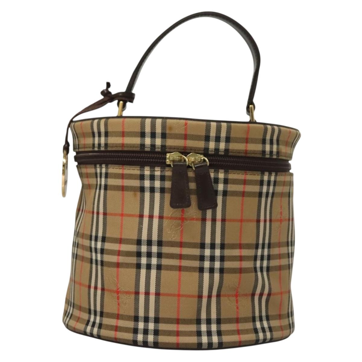 Burberry Nova Check Canvas Handbag (Pre-Owned)
