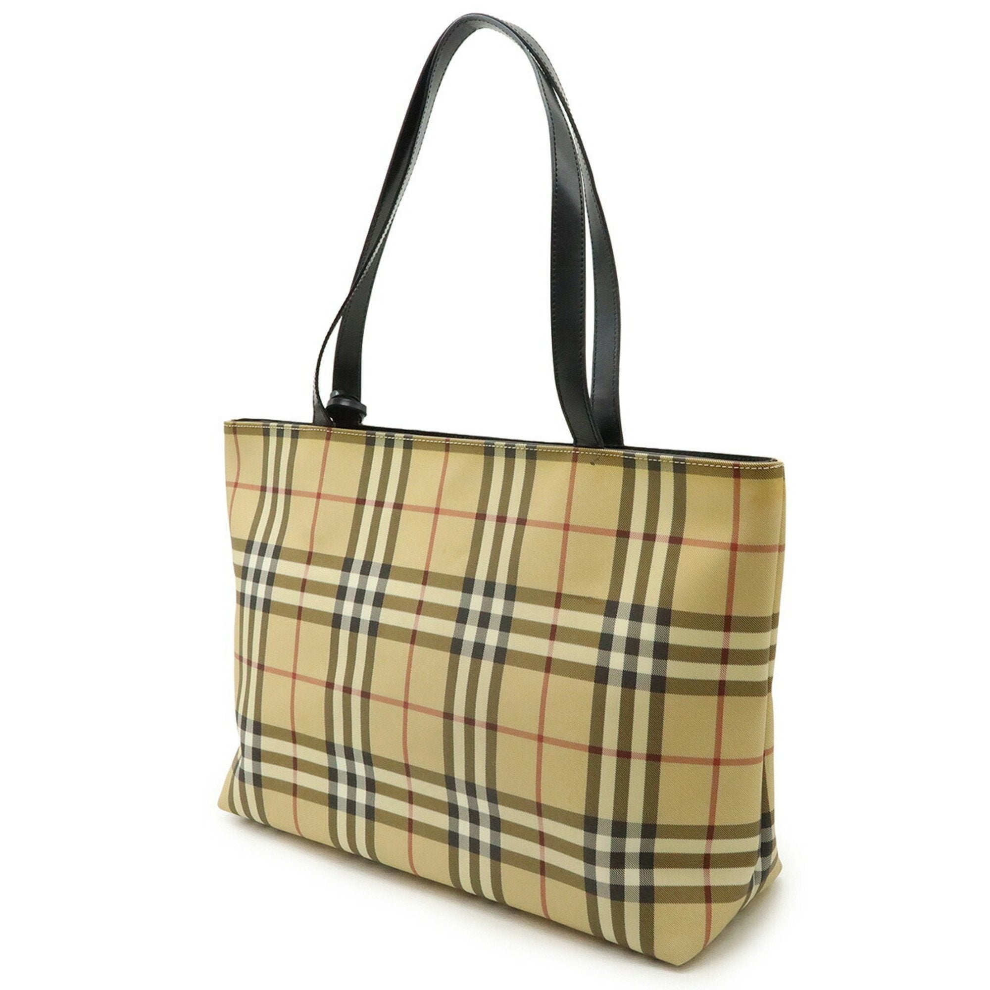 Burberry Color Pvc Leather Handbag Tote Bag (Pre-Owned)