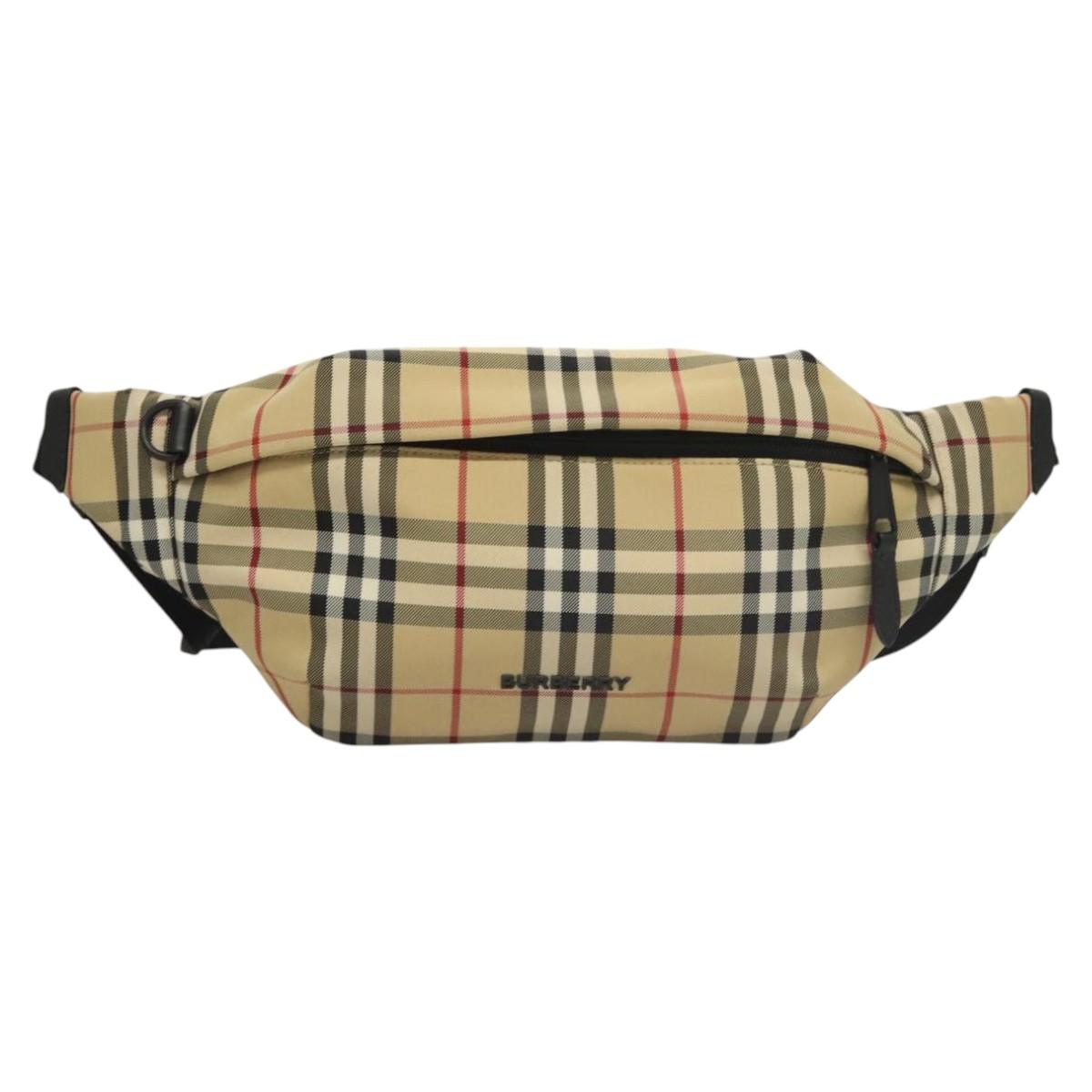 Burberry Nova Check Canvas Shoulder Bag (Pre-Owned)
