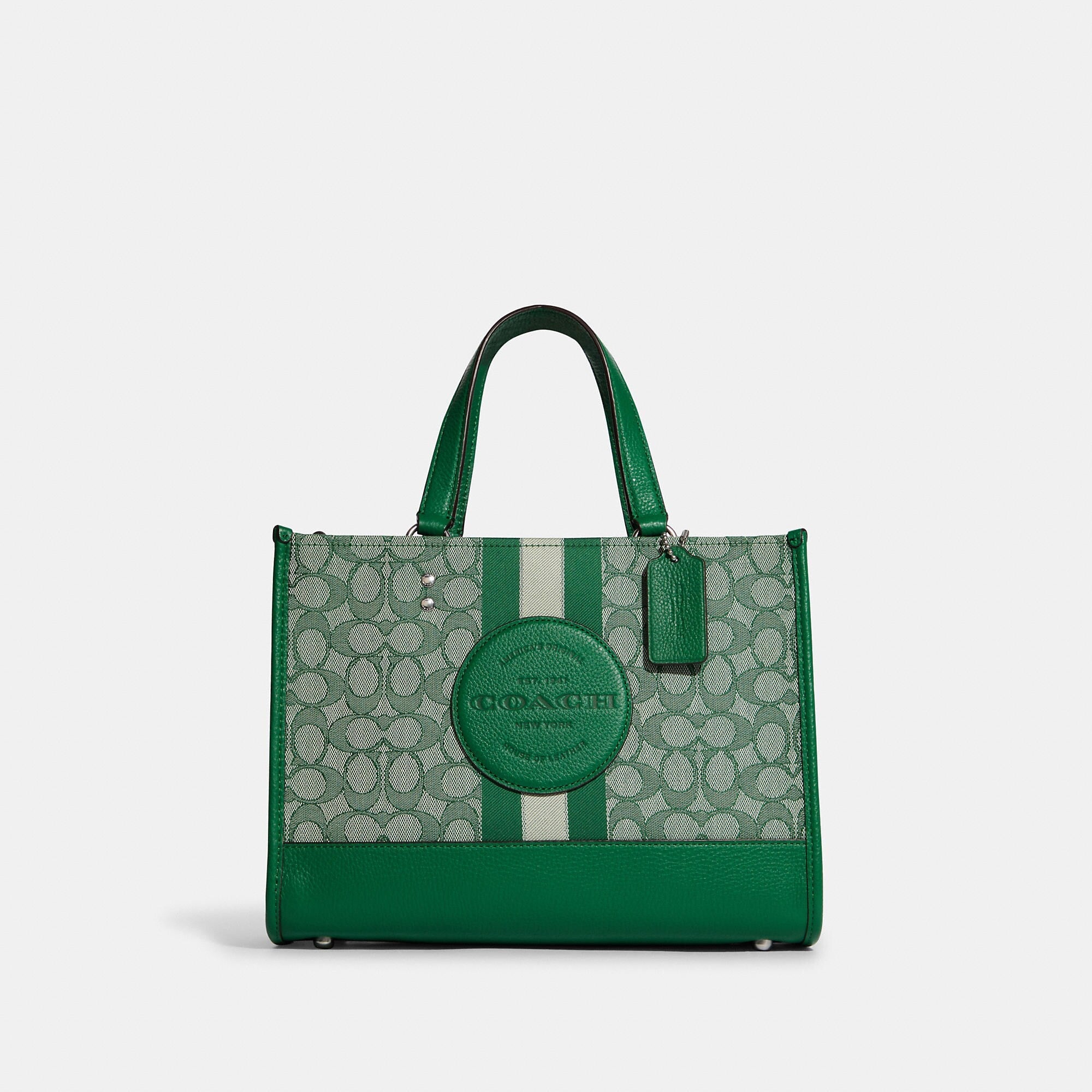 Coach Dempsey Carryall In Signature Jacquard With Stripe And Coach Patch