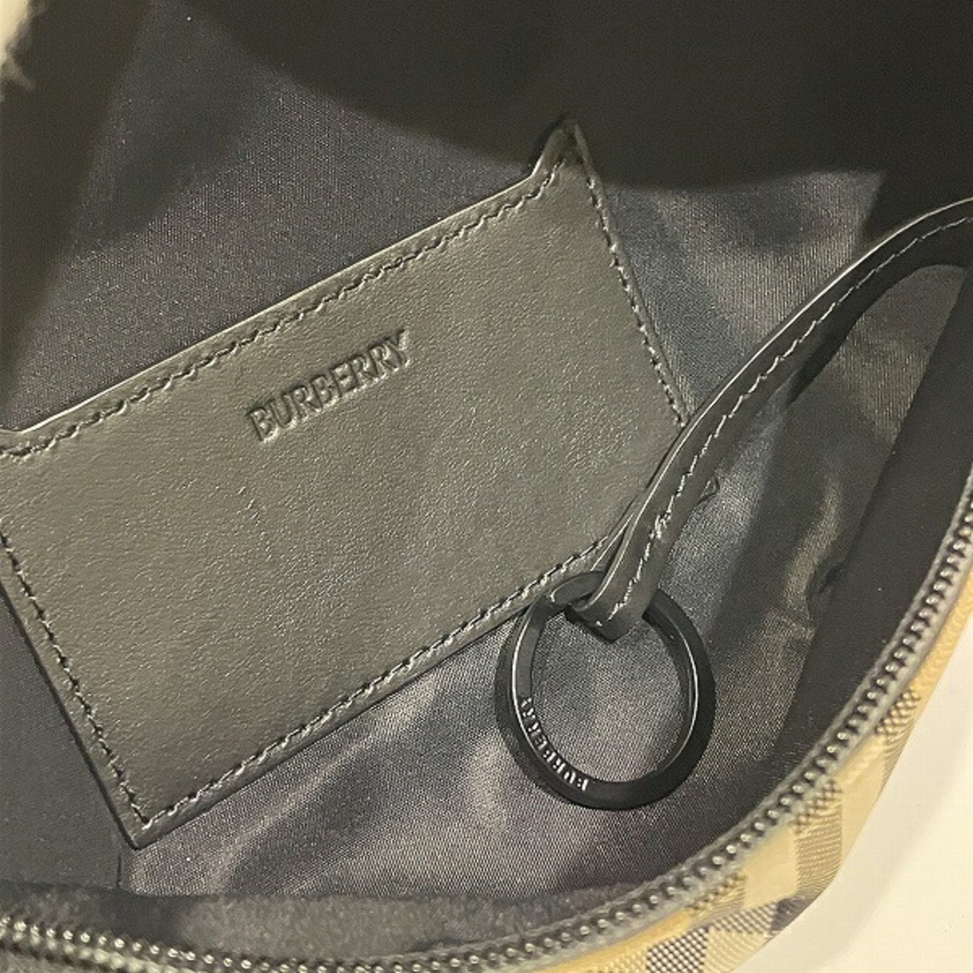 Burberry Color Nylon Leather Fanny Pack Sling Bag (Pre-Owned)