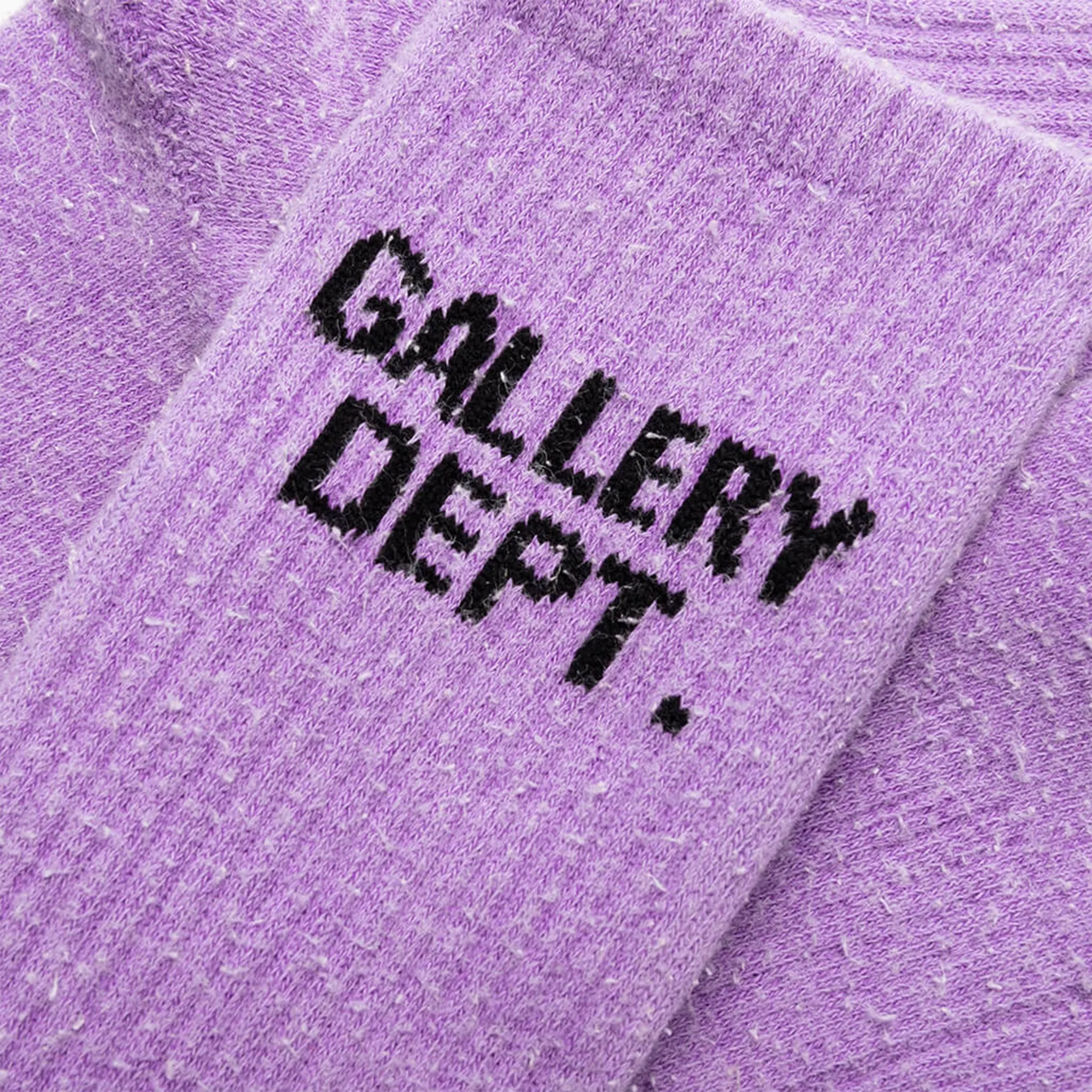 Gallery Dept. Clean Logo Intarsia Knit Purple Socks