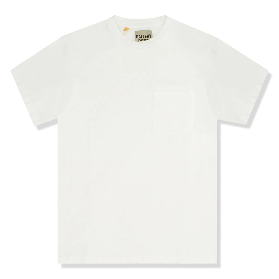 Gallery Dept. Plain Vintage Pocket White T Shirt