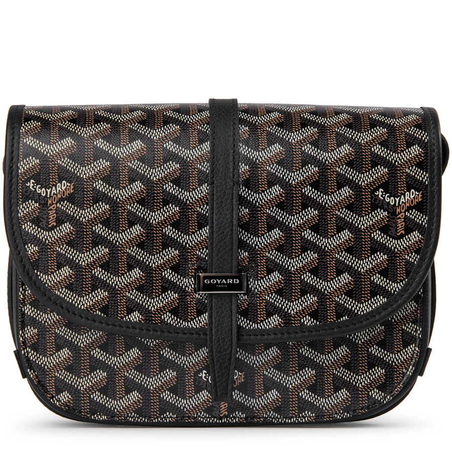 Goyard Goyardine Belvedere II Black PM Messenger Bag