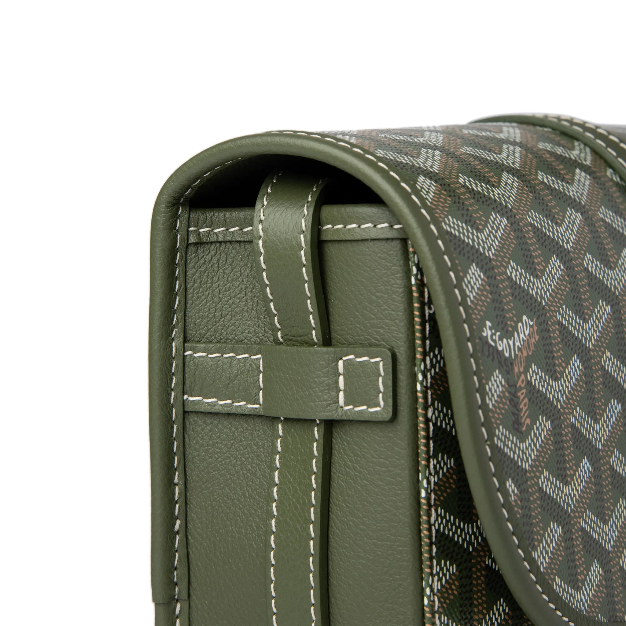 Goyard Goyardine Belvedere II Khaki PM Messenger Bag