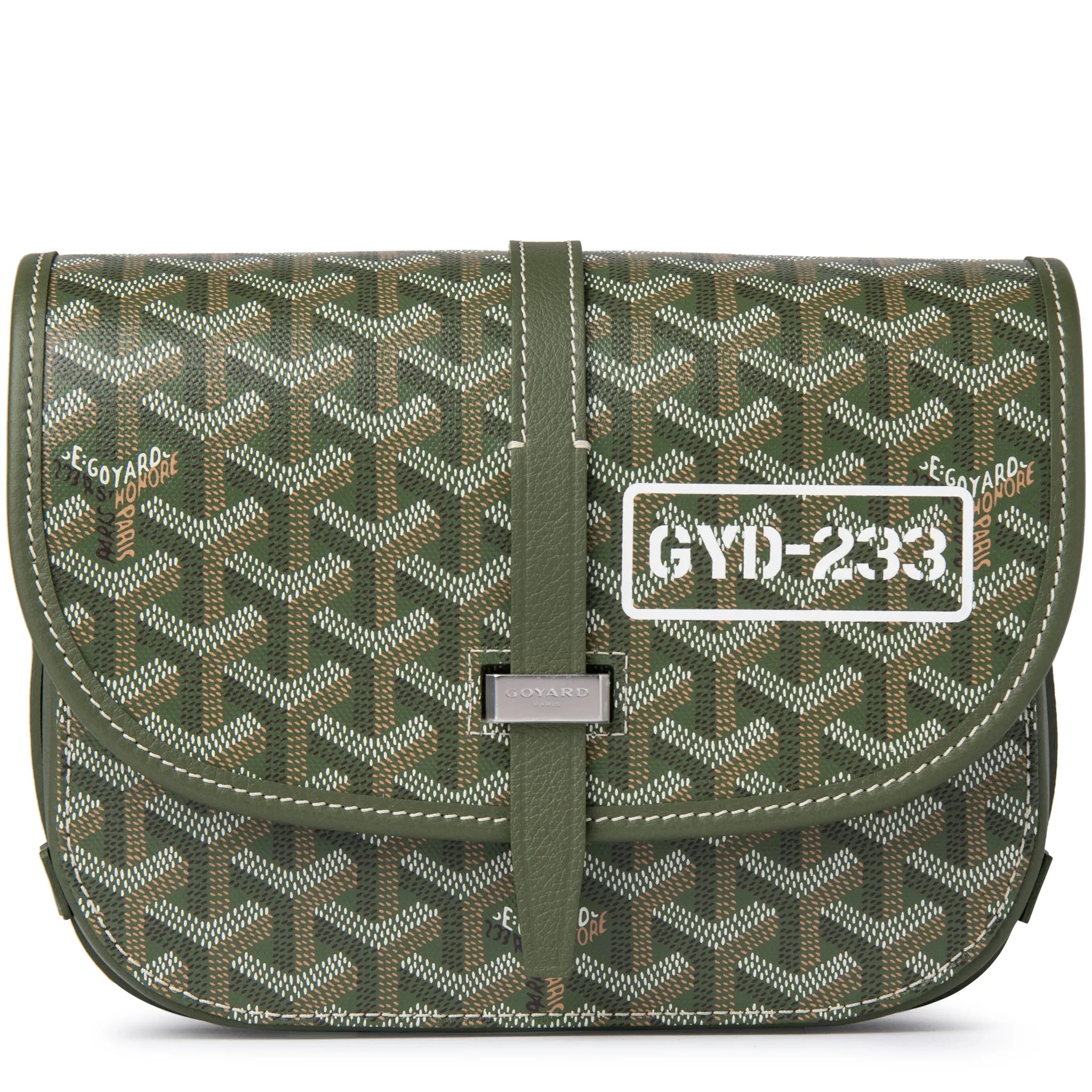 Goyard Goyardine Belvedere II Khaki PM Messenger Bag