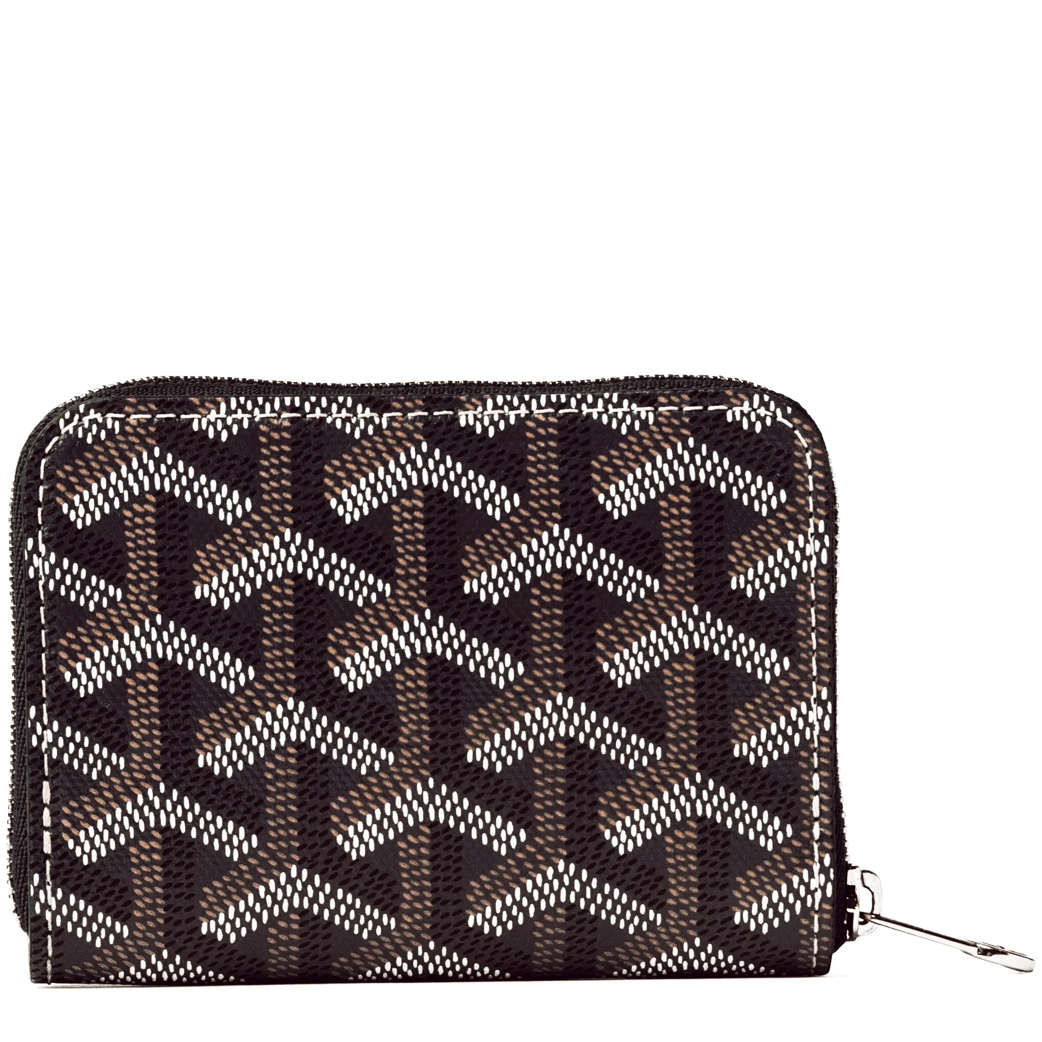 Goyard Matignon Black Tan Mini Wallet