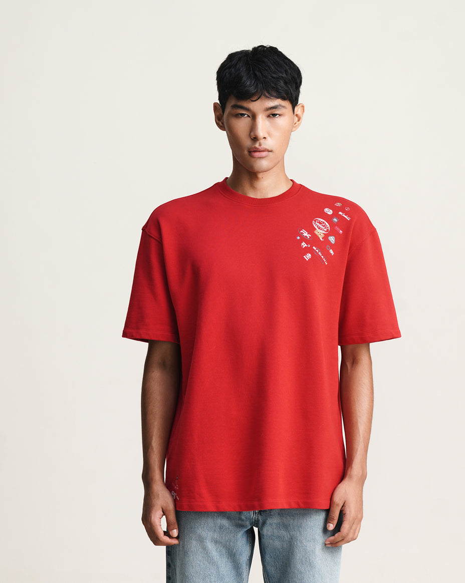 Stamped - Red graphic t-shirt