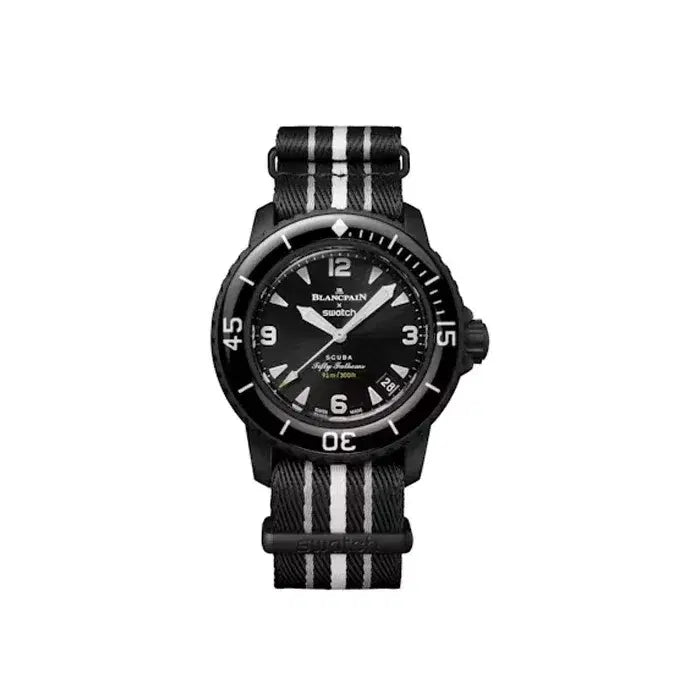 Swatch x Blancpain Bioceramic Scuba Fifty Fathoms Ocean of Storms