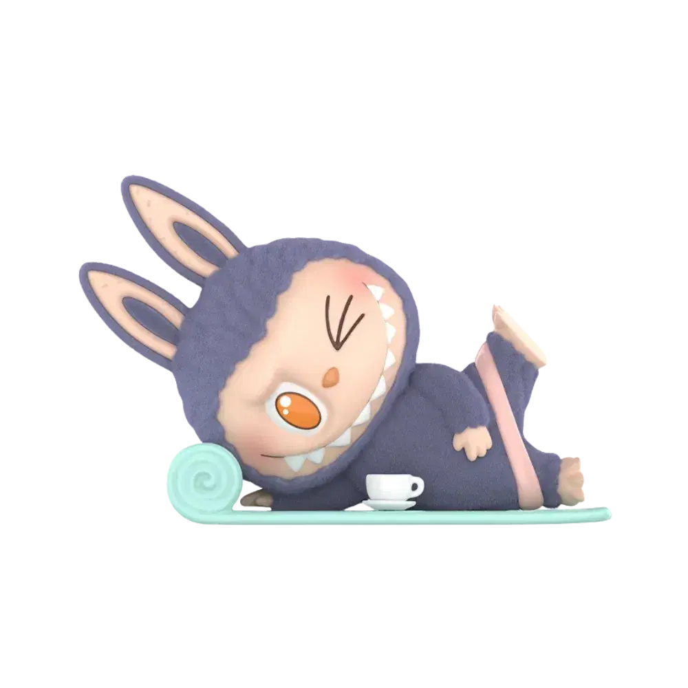 Pop Mart THE MONSTERS Labubu Lazy Yoga Series Americano Figure