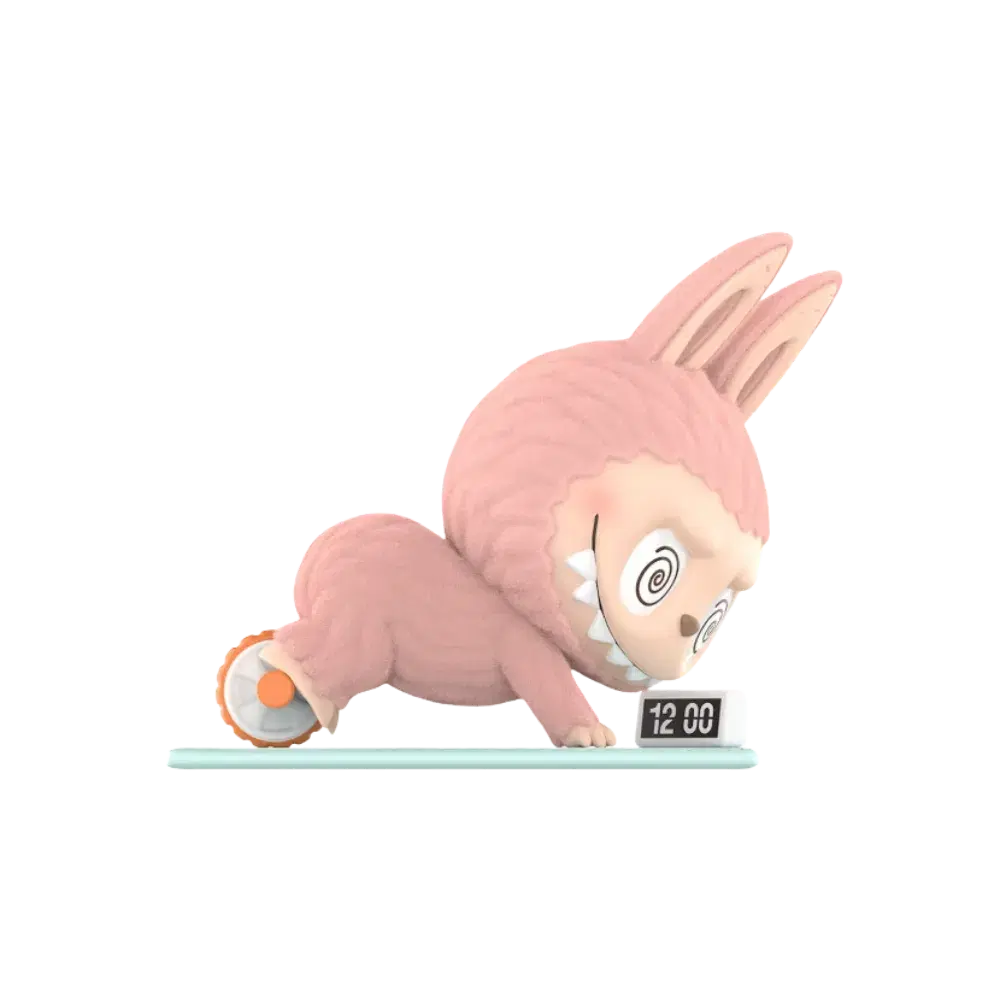 Pop Mart THE MONSTERS Labubu Lazy Yoga Series Ab Roller Figure
