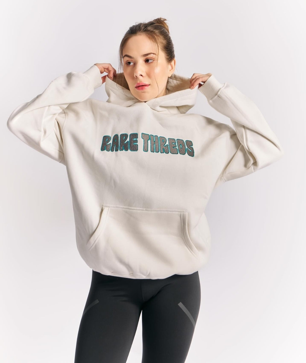 White Bold Hoodie