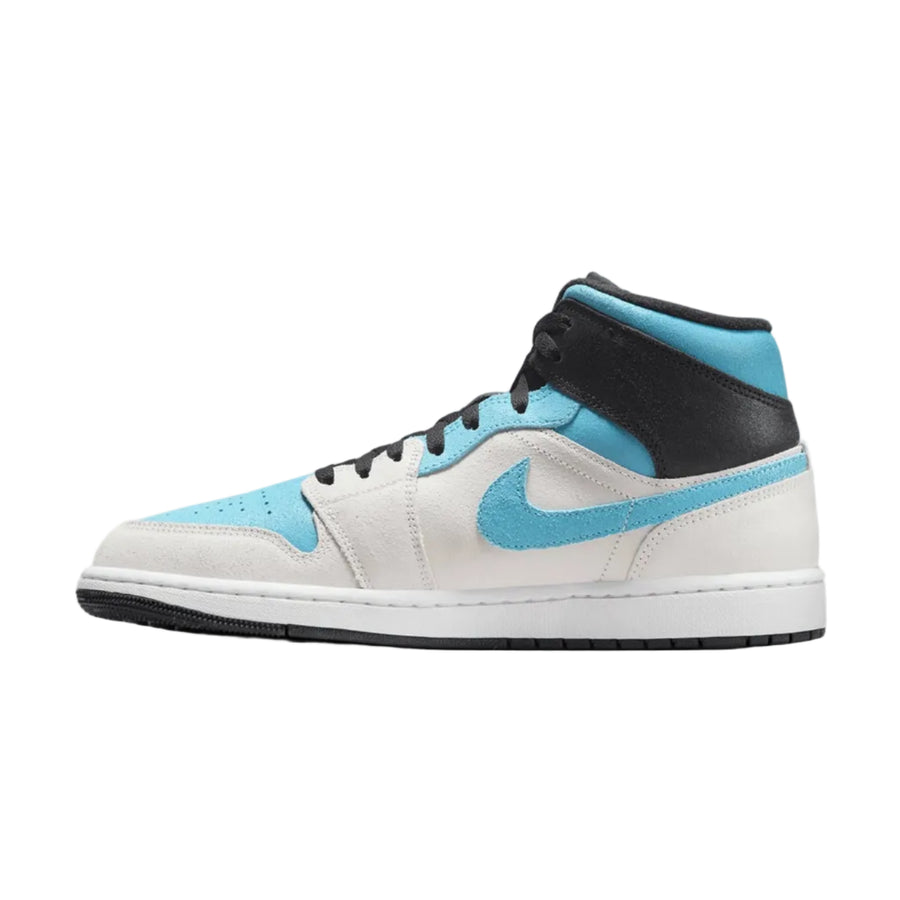 NIKE Air Jordan 1 Mid SE Summit White/Blue Chill-Black