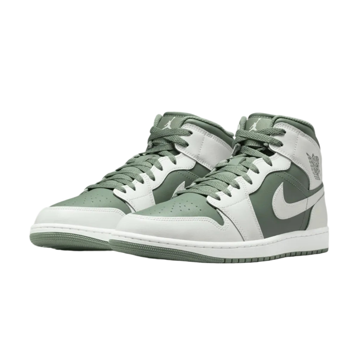 NIKE Air Jordan 1 Mid Summit White/Vintage Lichen