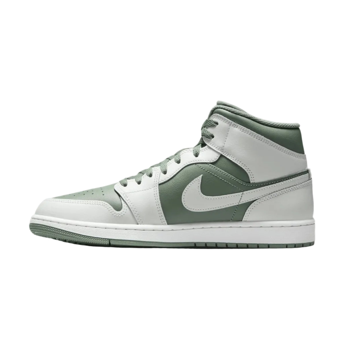 NIKE Air Jordan 1 Mid Summit White/Vintage Lichen