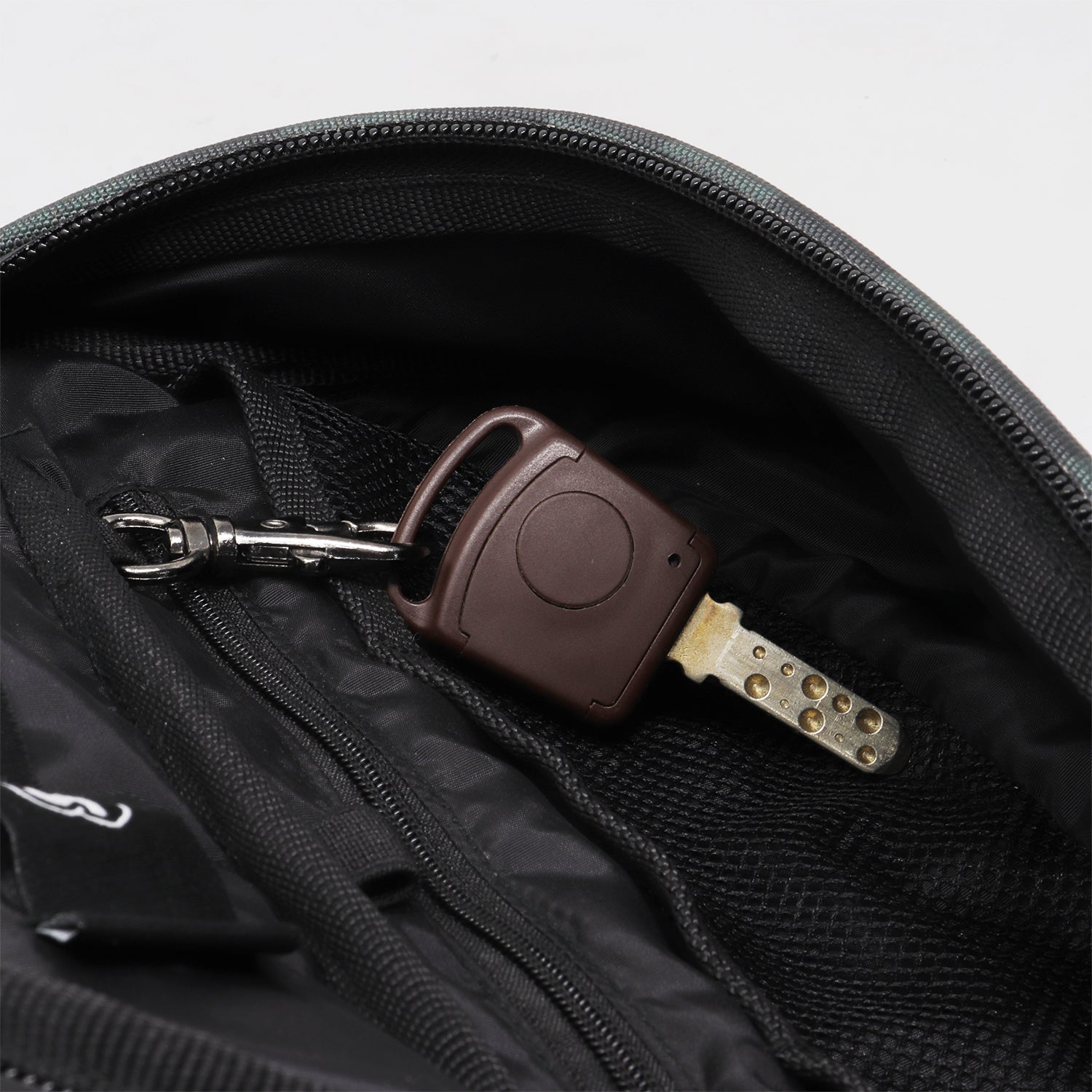 Supervek Crossbody Slinger - Check Noise - Urban Functional Fanny Hip Bag for Everyday Essentials - Key Holder