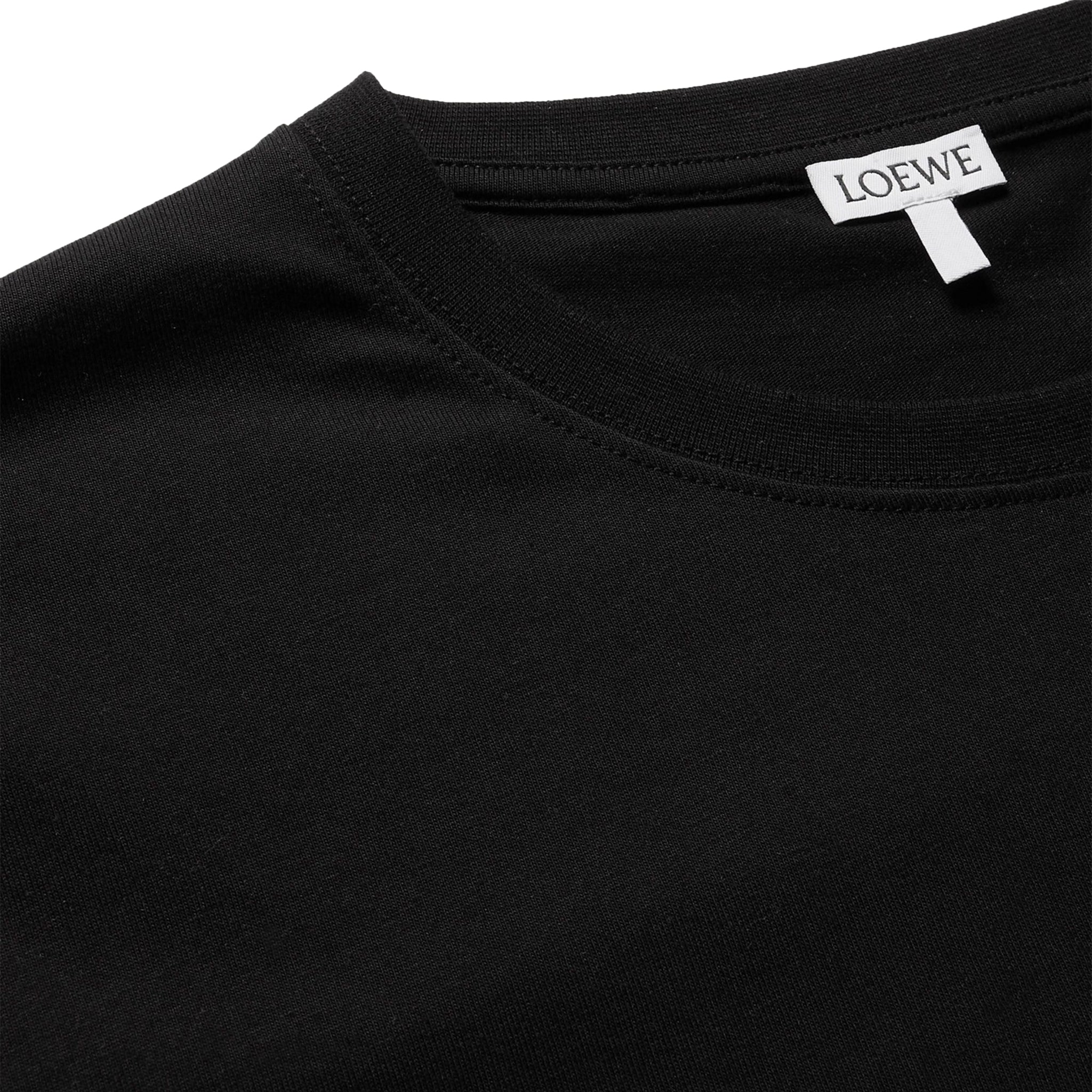Loewe Anagram Chest Logo Black T Shirt