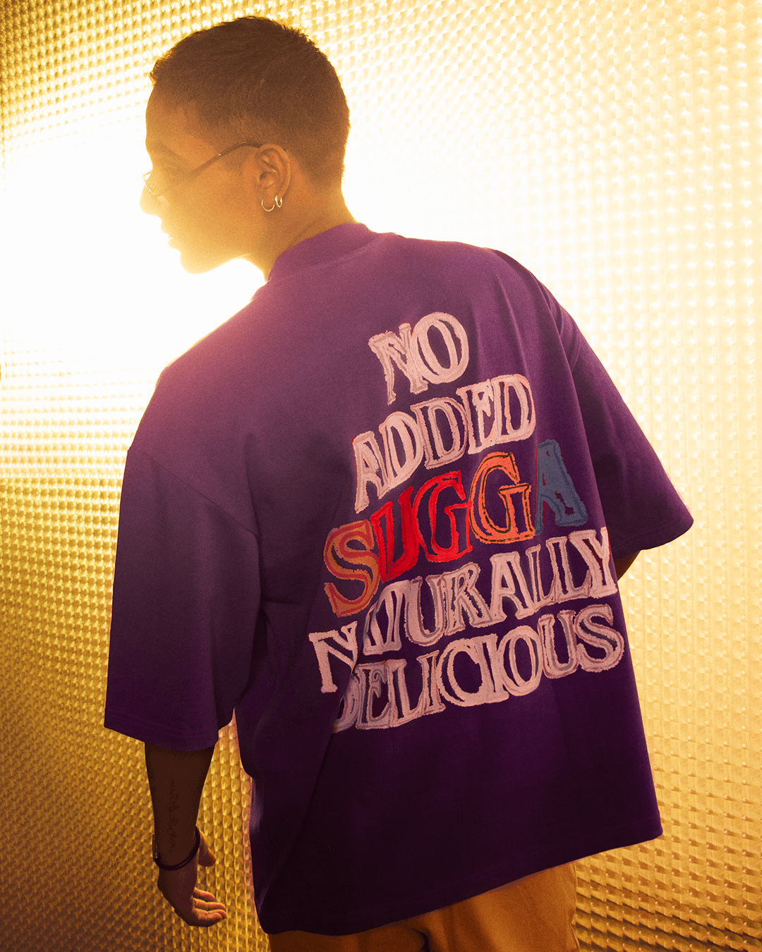 No Added Sugga - Purple Regular Fit