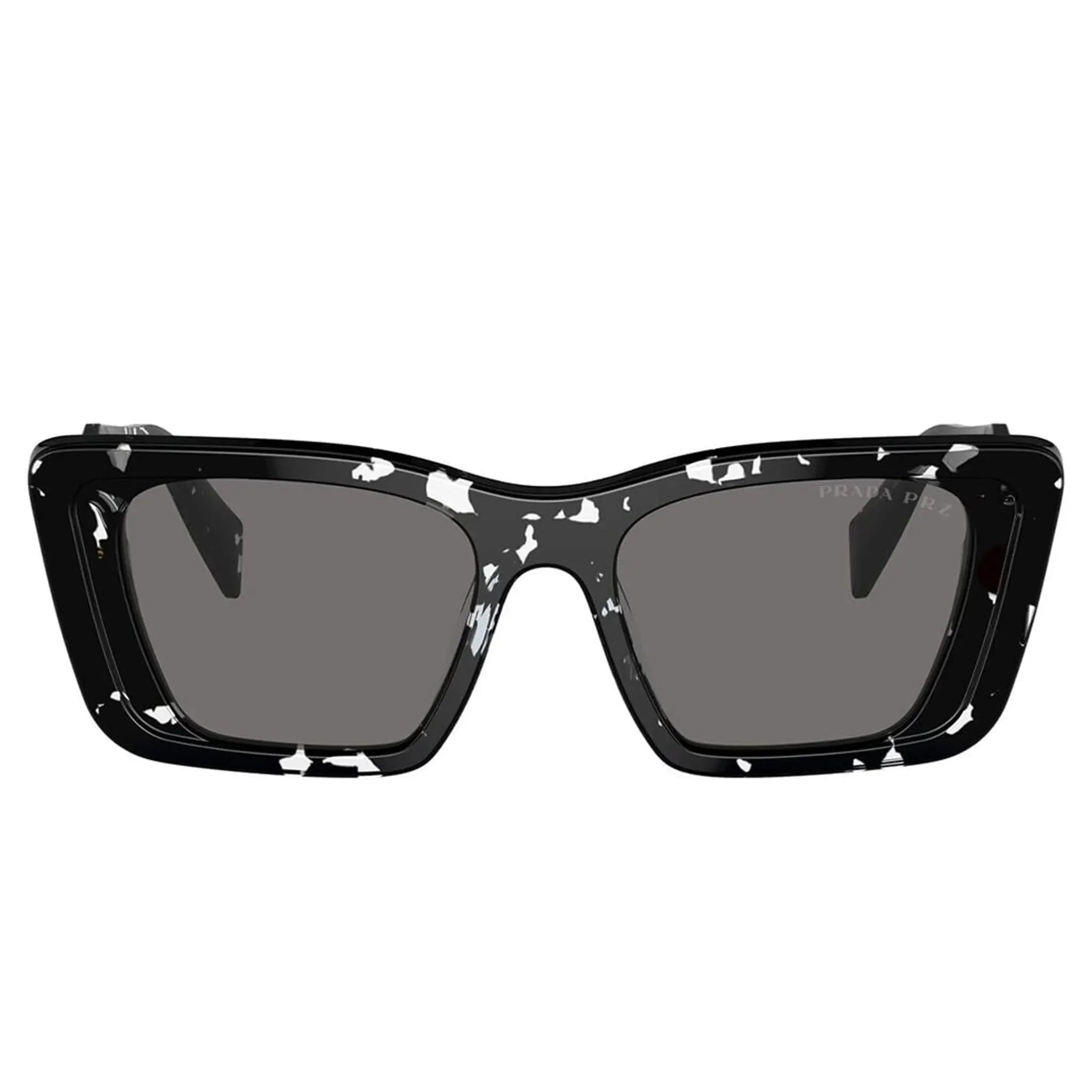Prada PR 08YS 15S5Z1 Black Crystal Tortoise Polarised Sunglasses