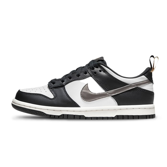 Dunk Low Black White Metallic
