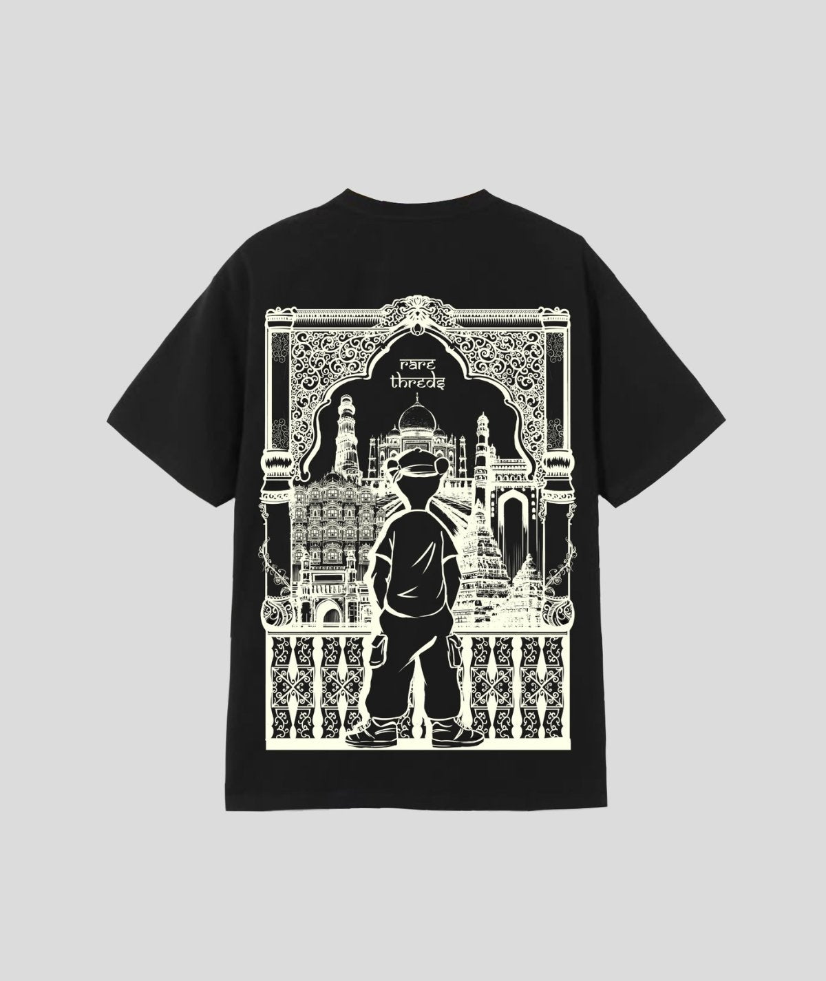 Desi Landmarks Oversized Tee Black