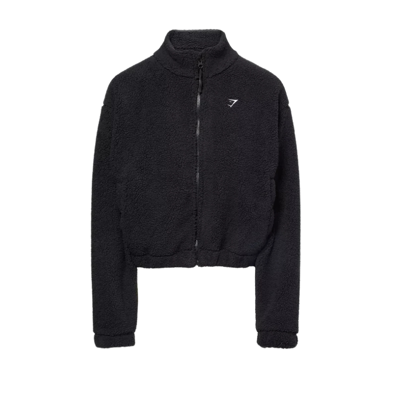 GYMSHARK Sherpa Jacket Black (W)