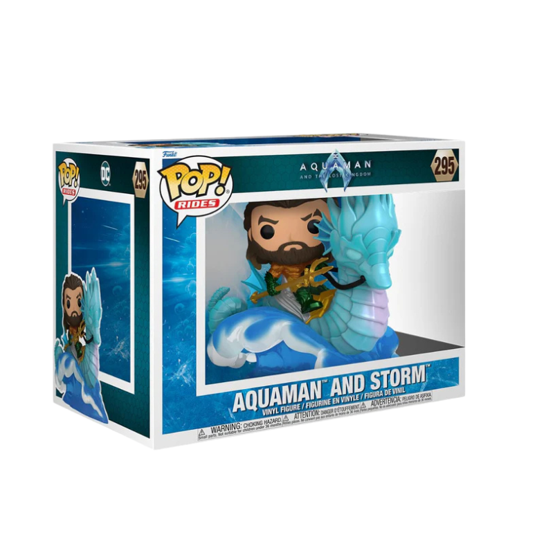 Funko Pop! RIDE DELUXE: Aquaman 2 - Aquaman on Storm #295