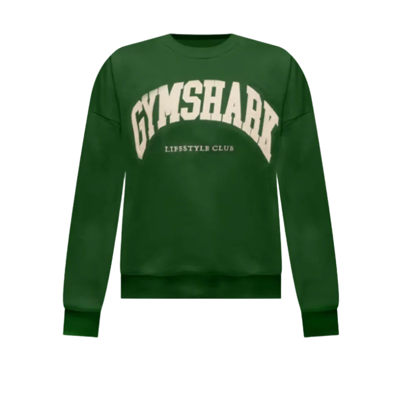GYMSHARK Collegiate Graphic Crew Neck Pullover (W)