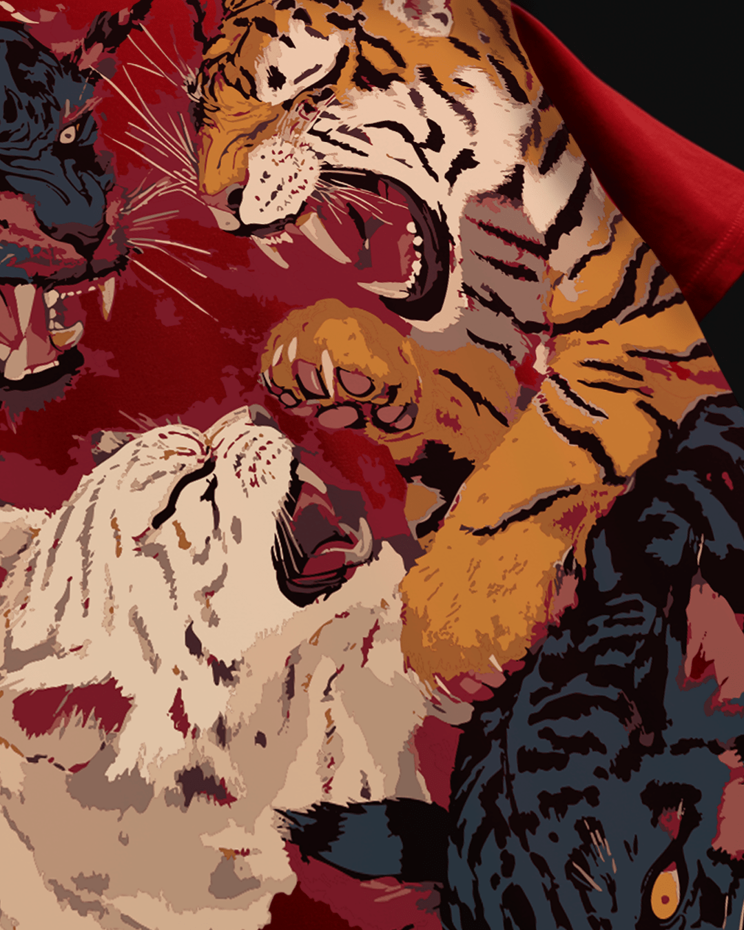 Sullitt RIVAL ROAR TIGER RED TEE
