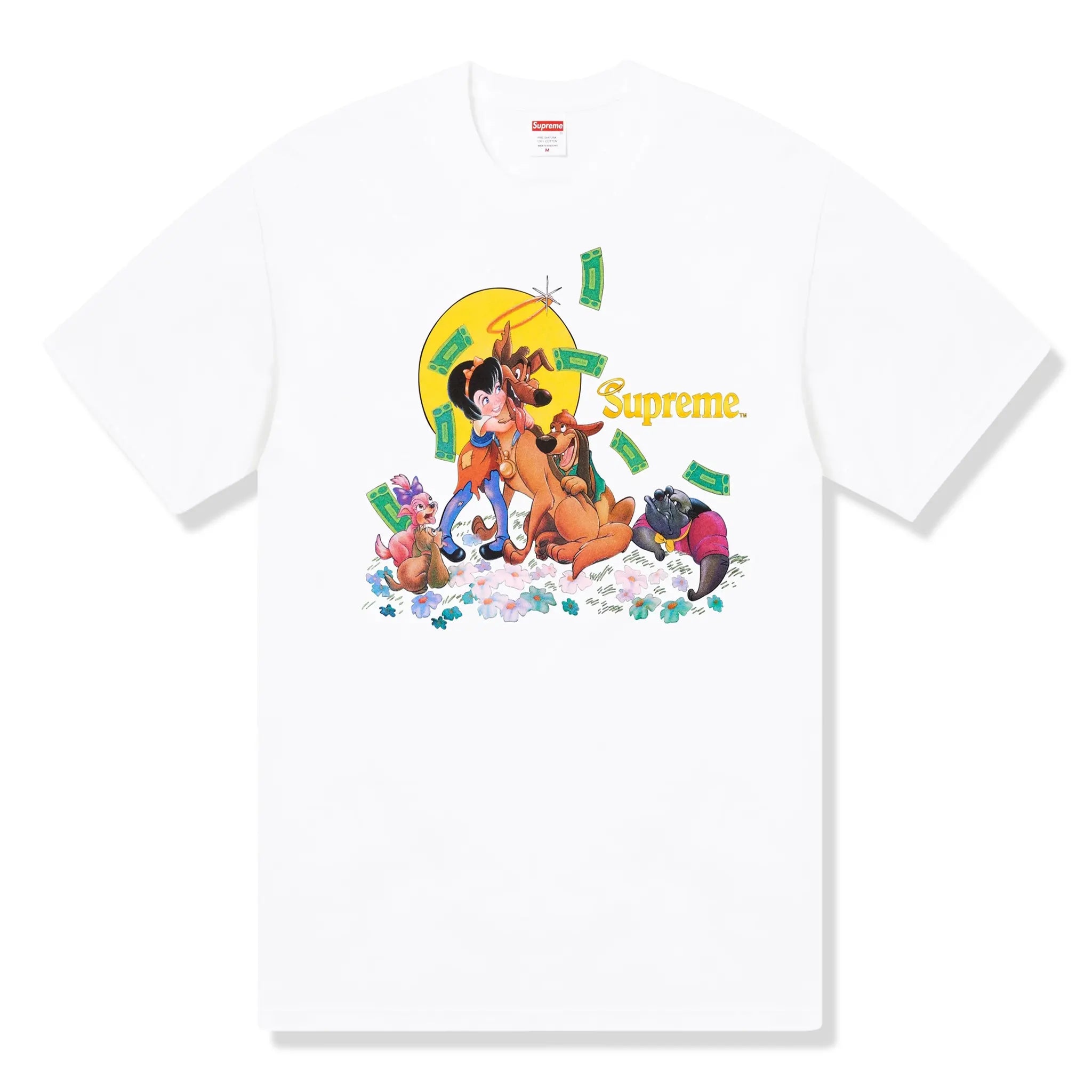 Supreme All Dogs Go To Heaven White T Shirt (FW25)