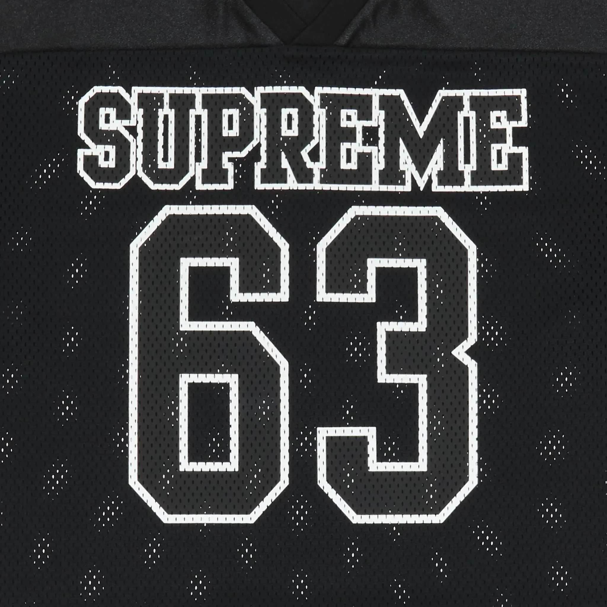 Supreme Bones Black Football Jersey (FW25)