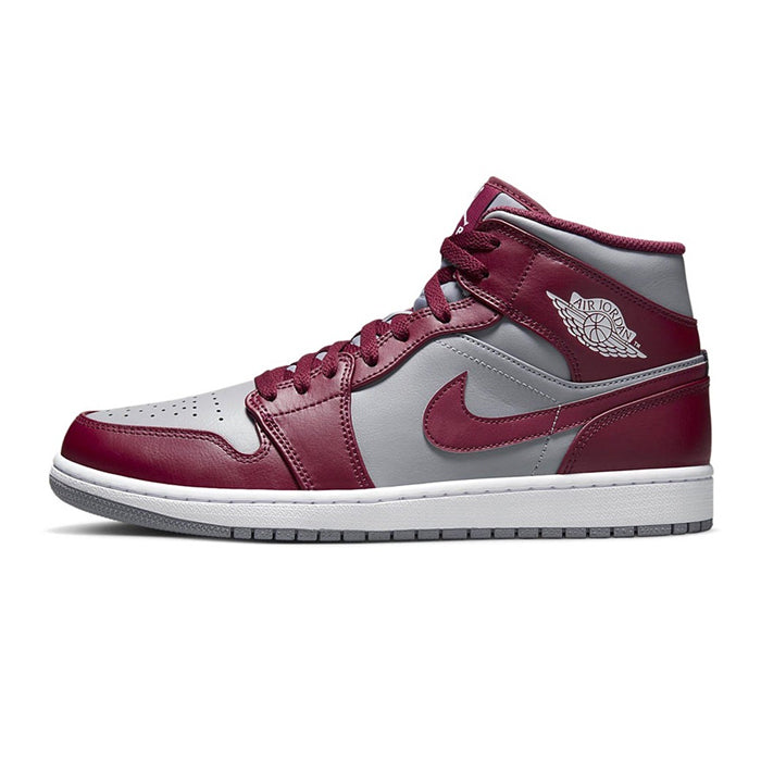 Jordan 1 Mid Cherrywood Red (GS) Available at Pick your kiicks.