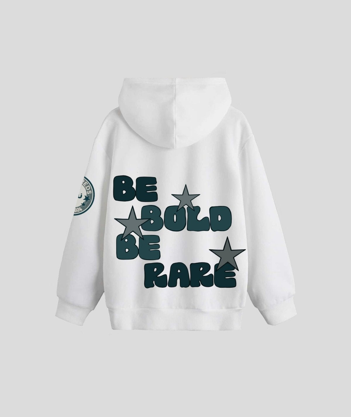 White Bold Hoodie