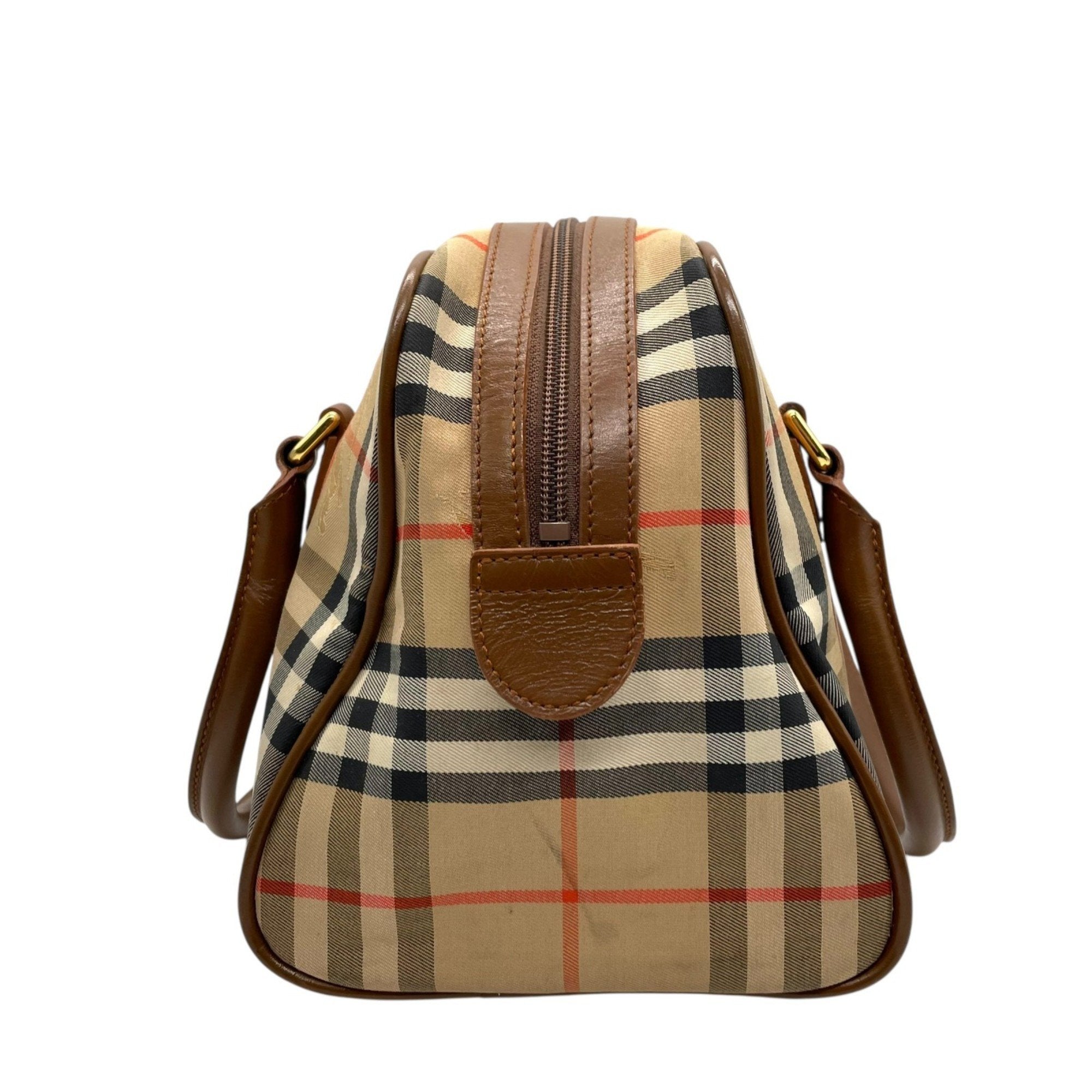 Burberry  Canvas Leather Handbag (Pre-Owned)