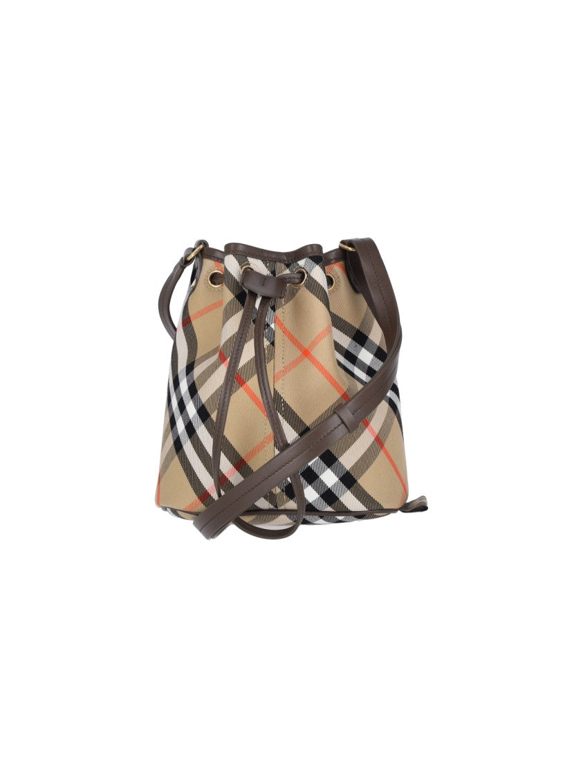 Mini "Check" Bag – Beige