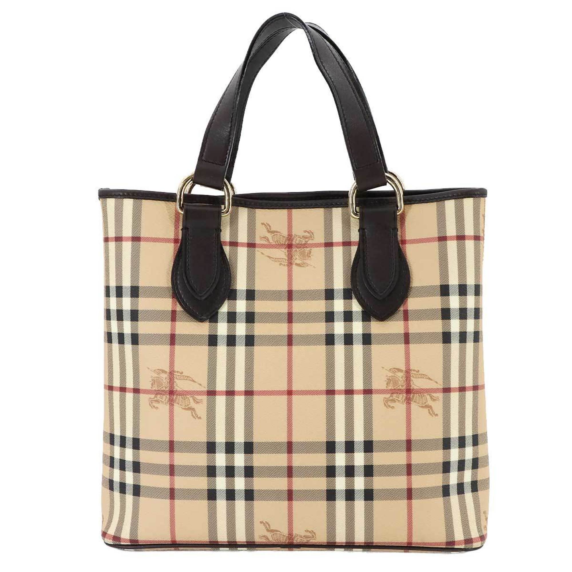 Burberry  Pvc Leather Tote Bag (Pre-Owned)
