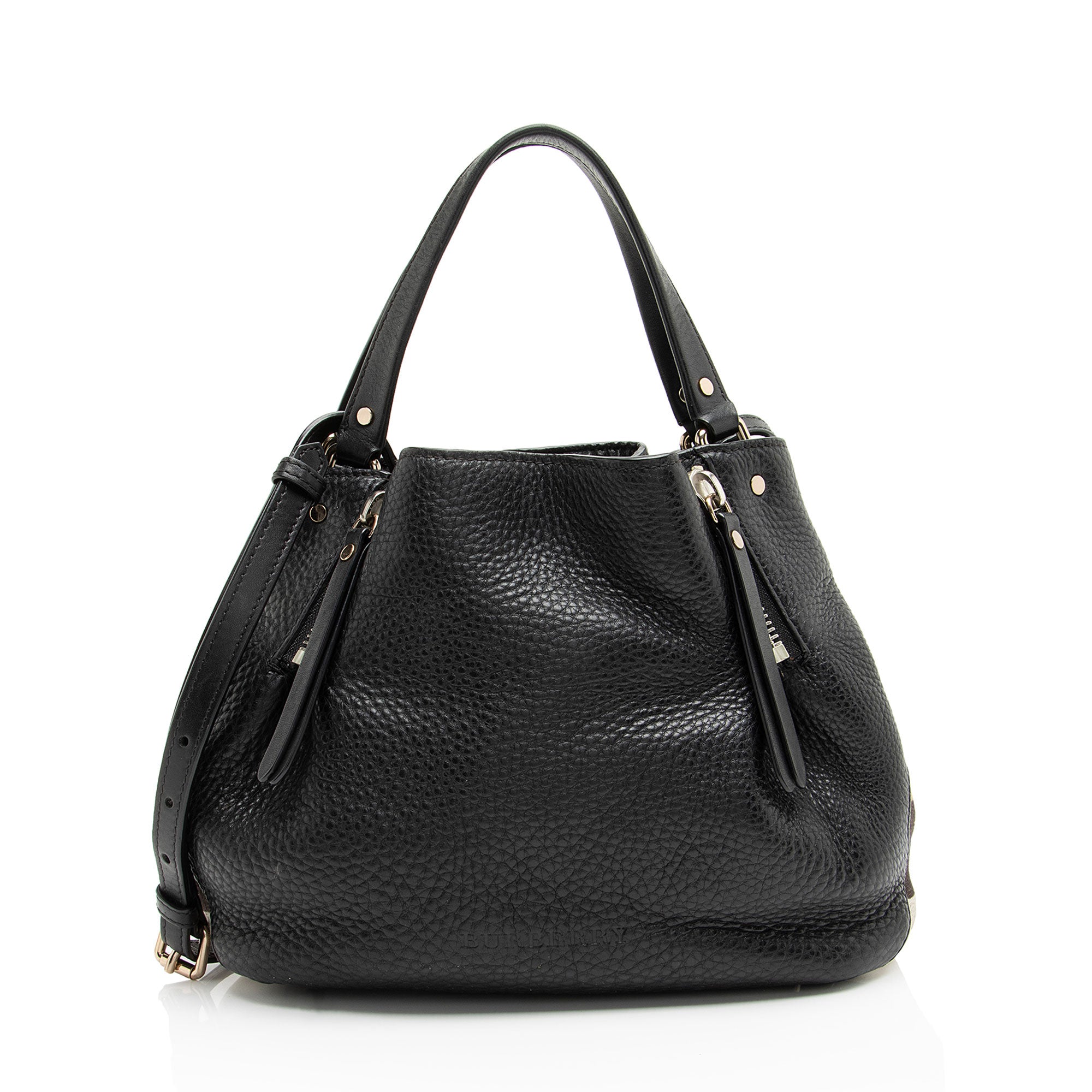 Burberry Calfskin House Check Maidstone Small Shoulder Bag