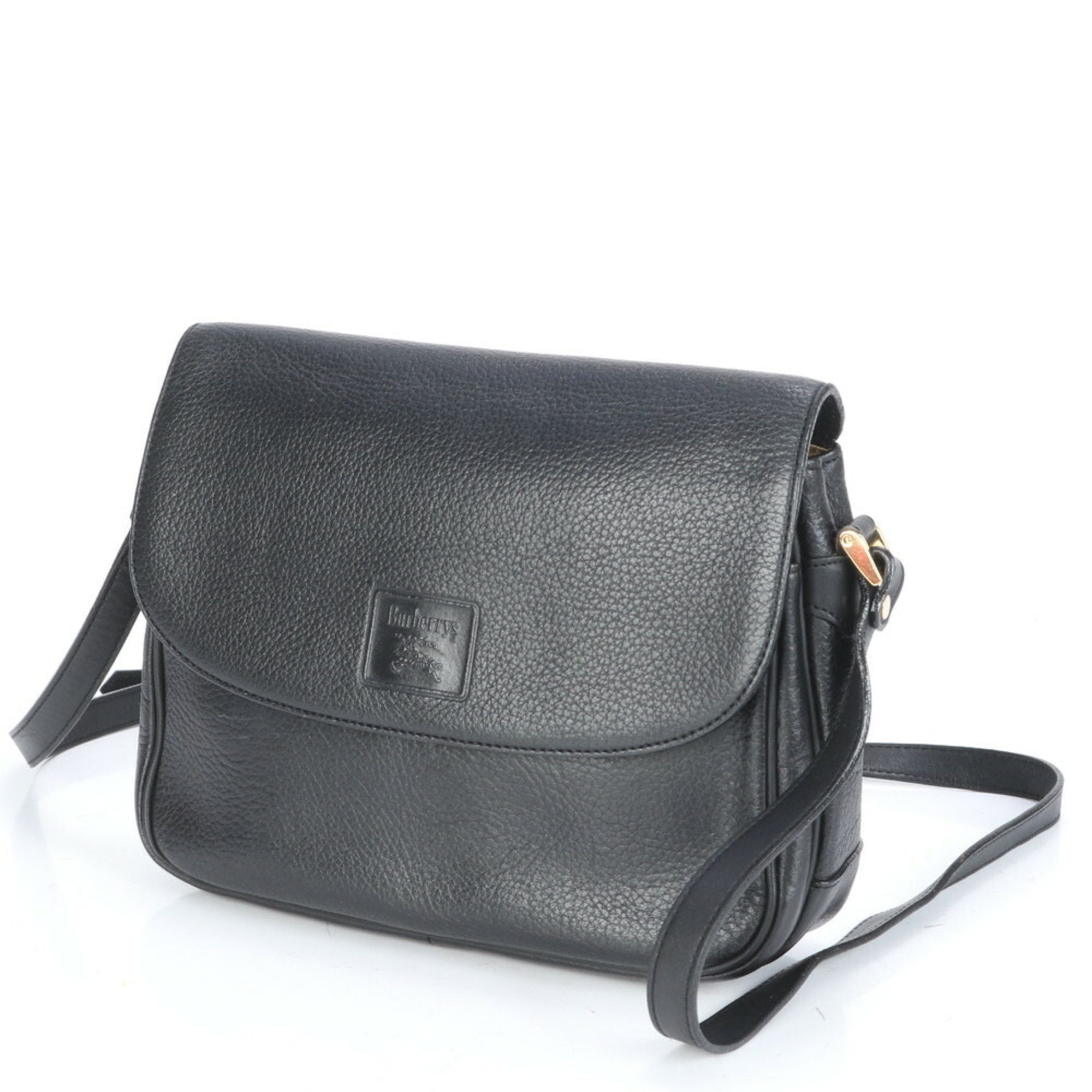 Burberry Leather Shoulder Bag Tote Bag (Pre-Owned)