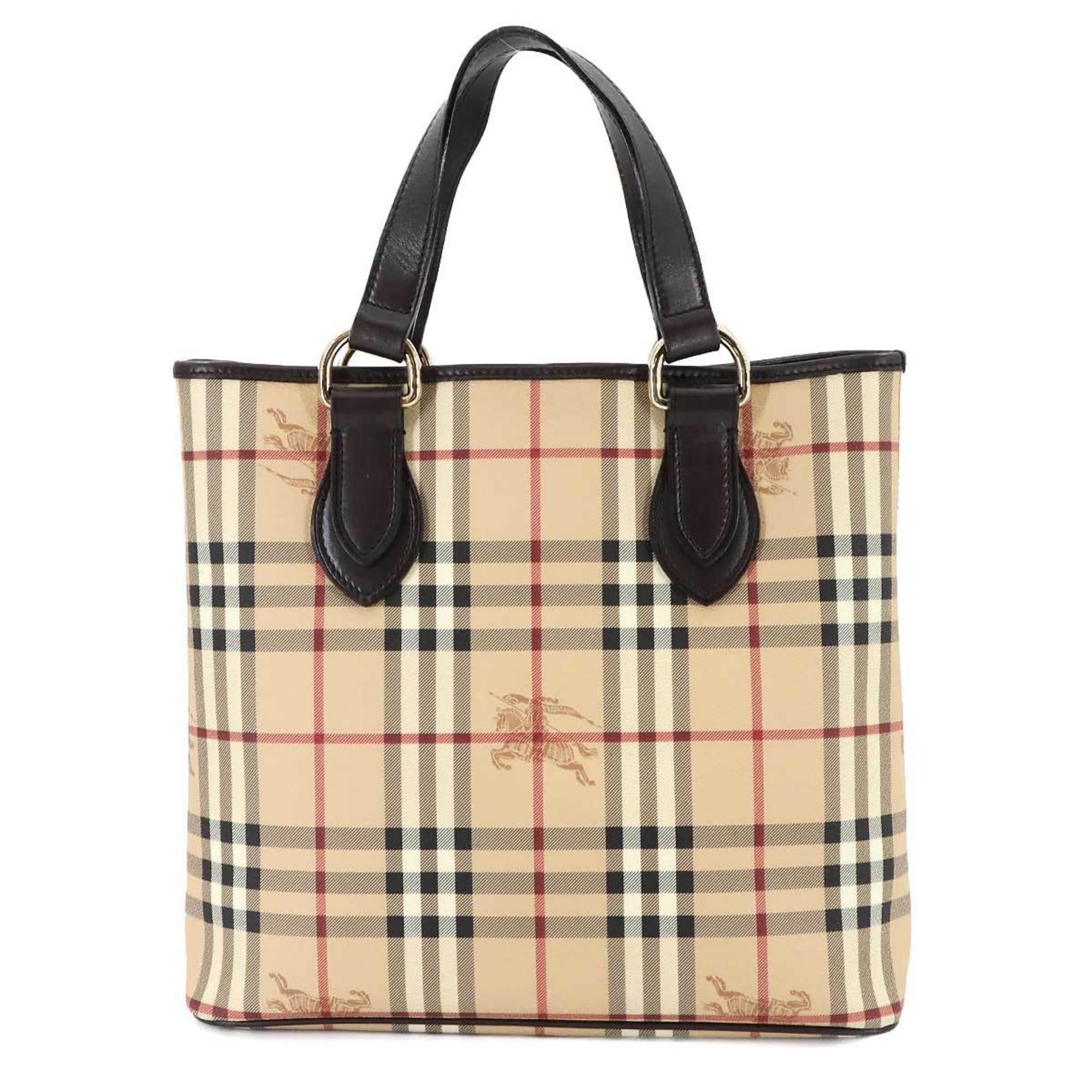 Burberry  Pvc Leather Tote Bag (Pre-Owned)