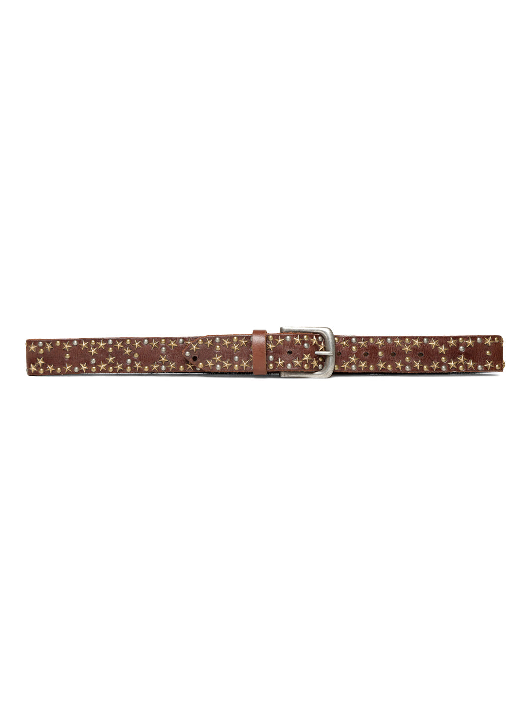 Brown Star Studded Belt For Women By Art N Vintage