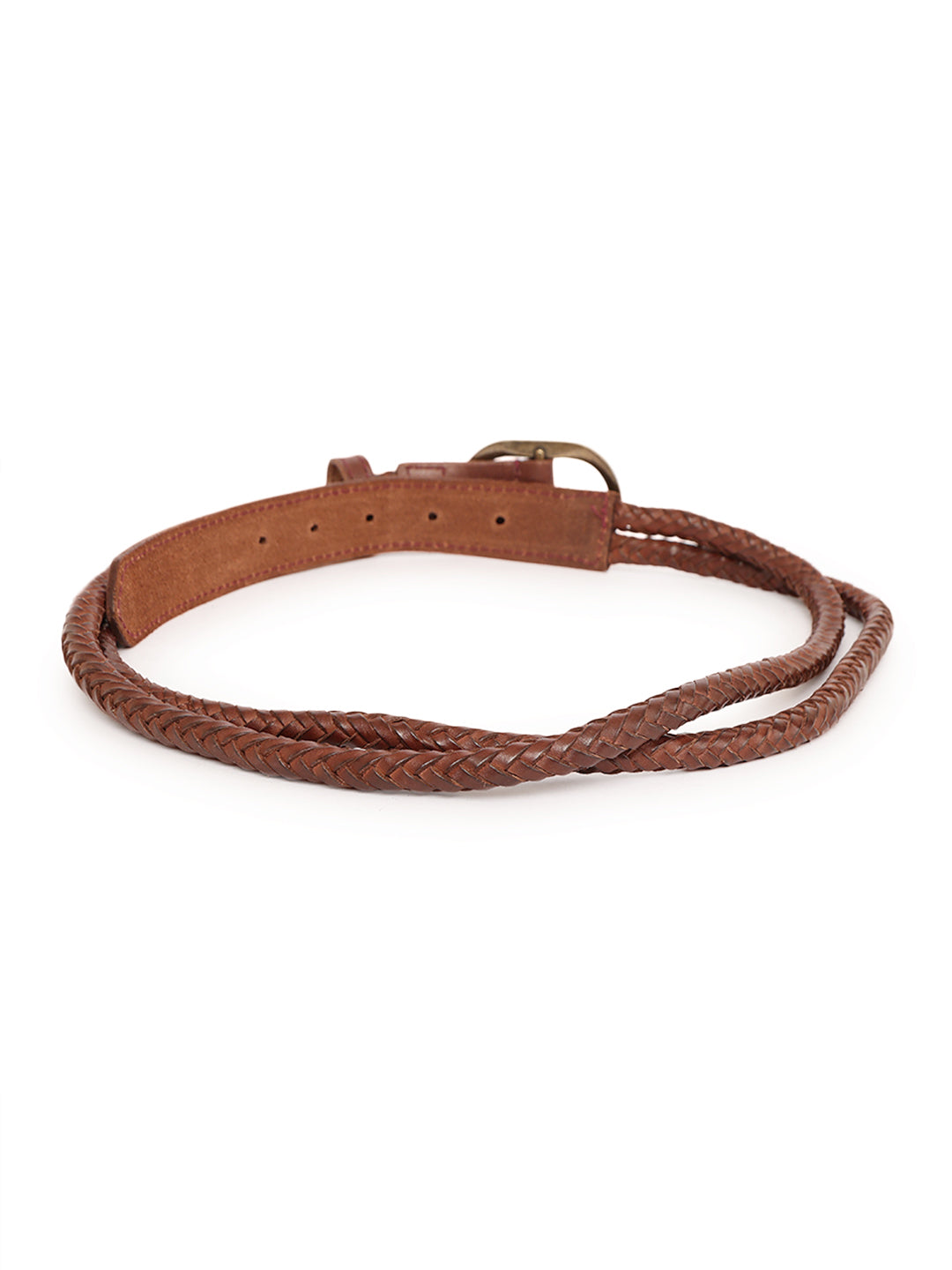 Brown Rope Belt in Leather by Art N Vintage